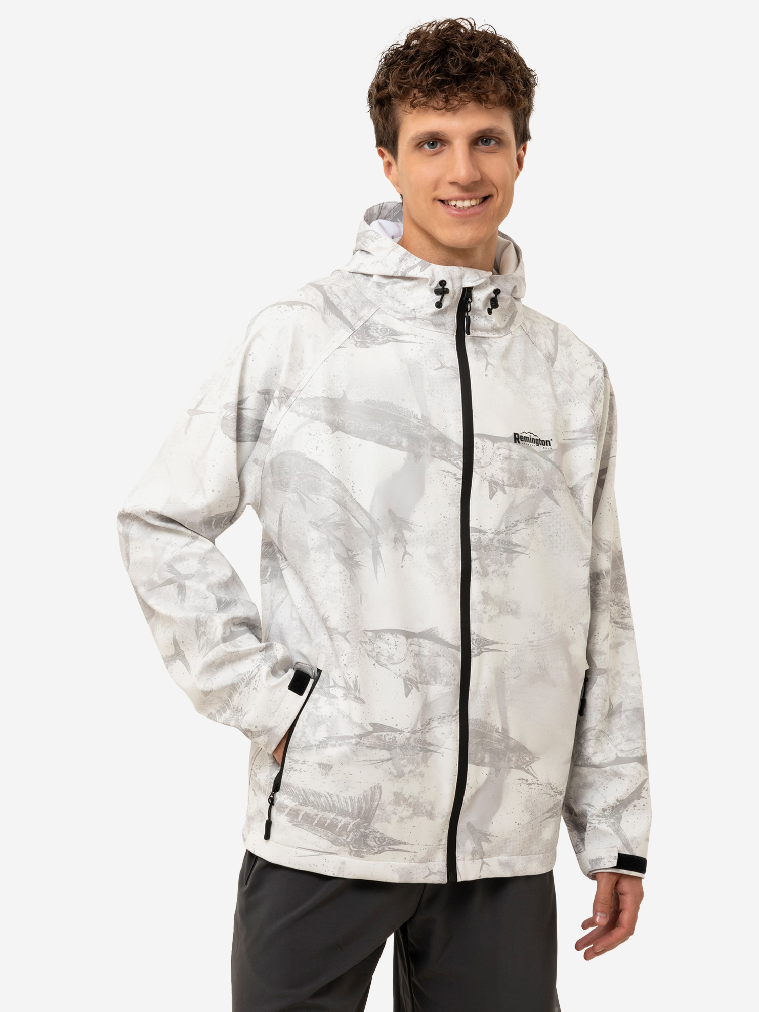 Ветровка Remington Pu Fishing Rivers 2, белый, арт. FM1006R37-109