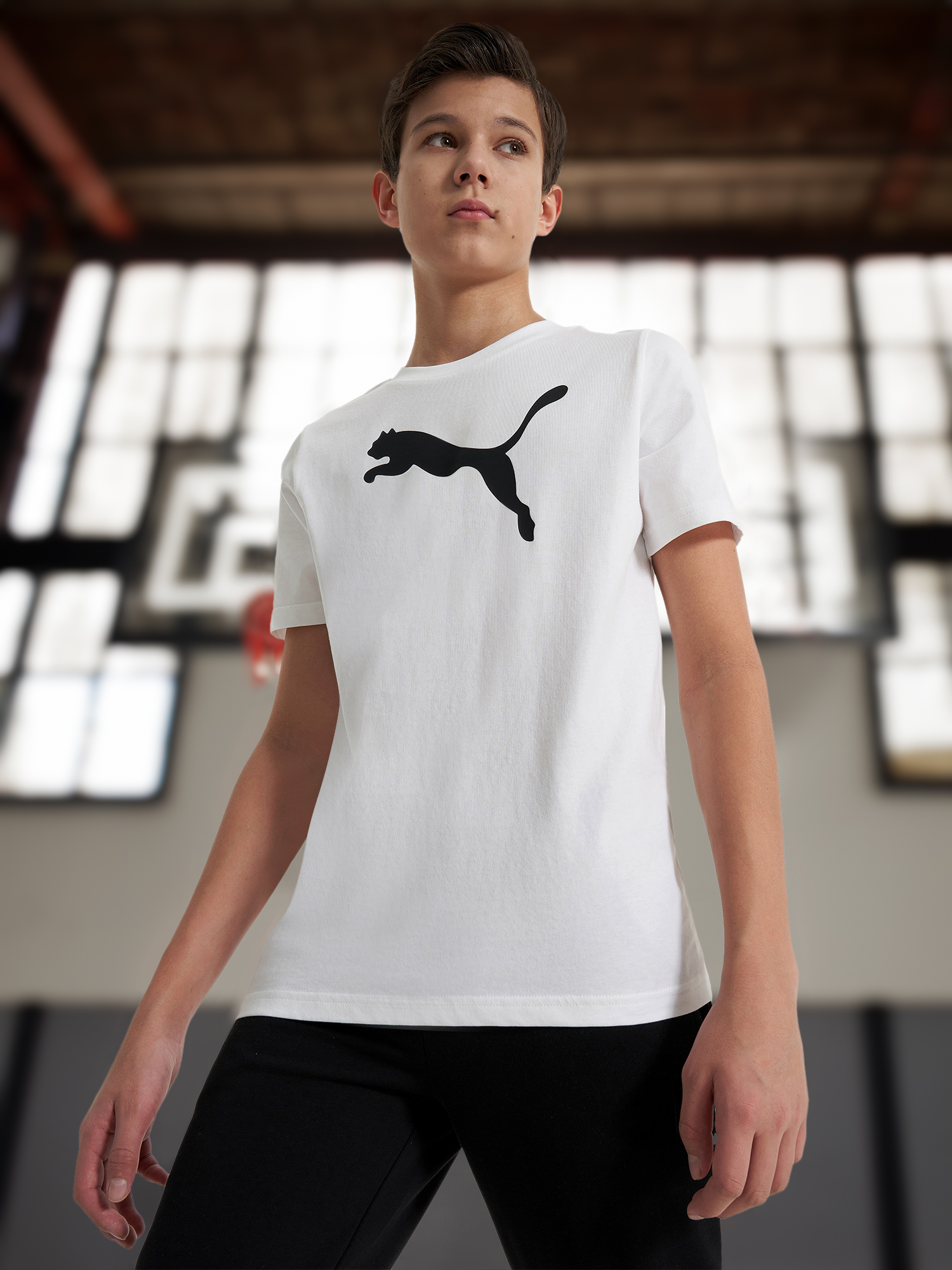 

Футболка для мальчиков PUMA Cat Logo, Белый