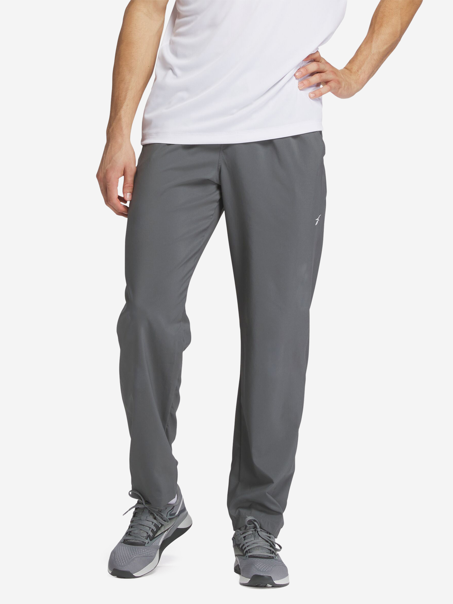 Изображение товара Мужские спортивные брюки Reebok прямой покрой регулировка шнурком лето всесезон