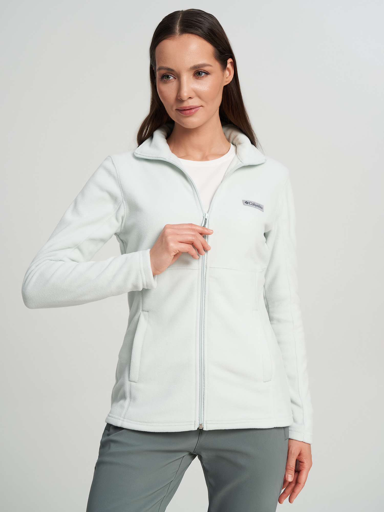 Изображение товара Джемпер флисовый женский Columbia Basin Trail III Full Zip, Светло-зеленый