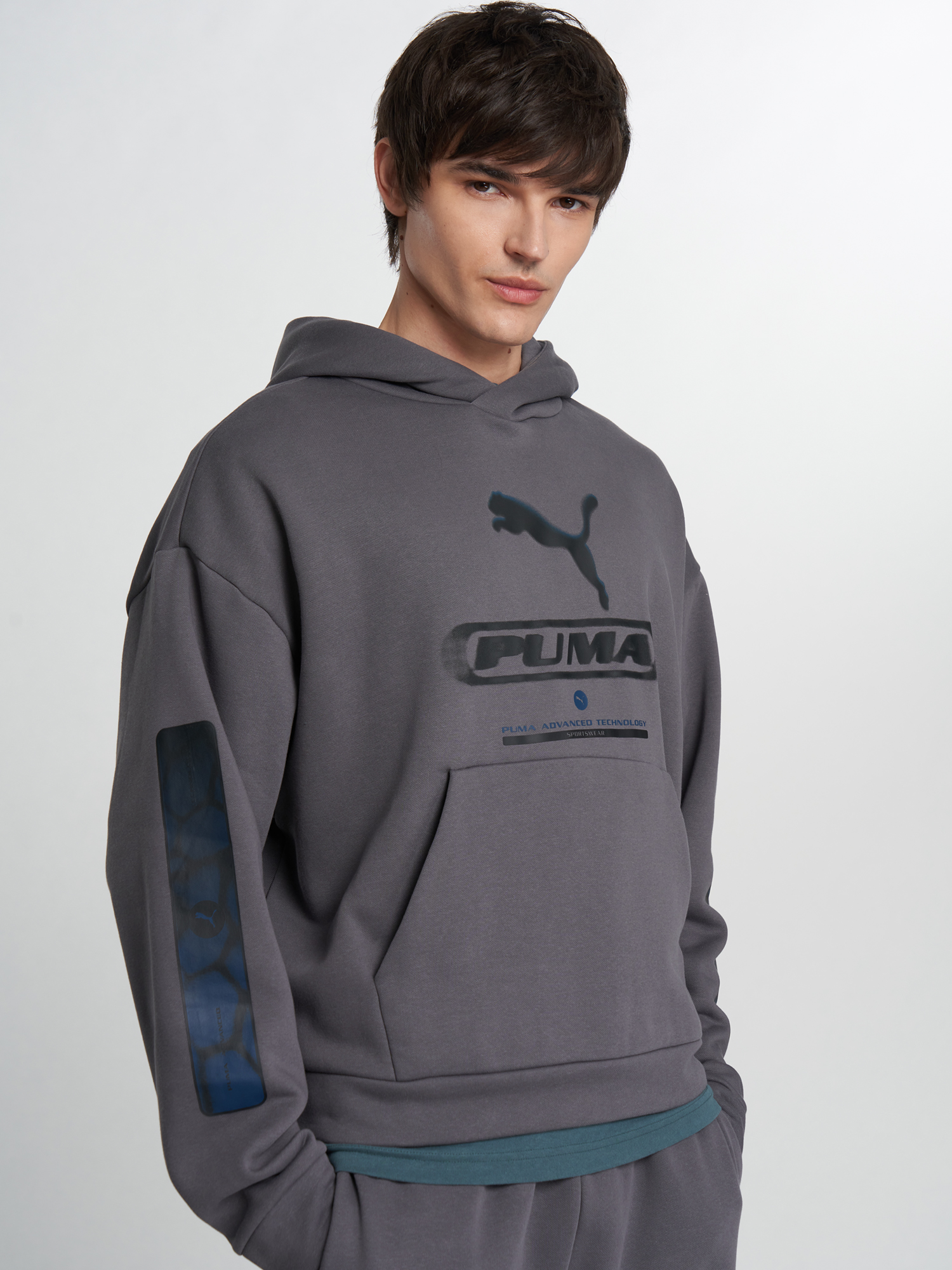 Худи мужское PUMA Sport, Серый