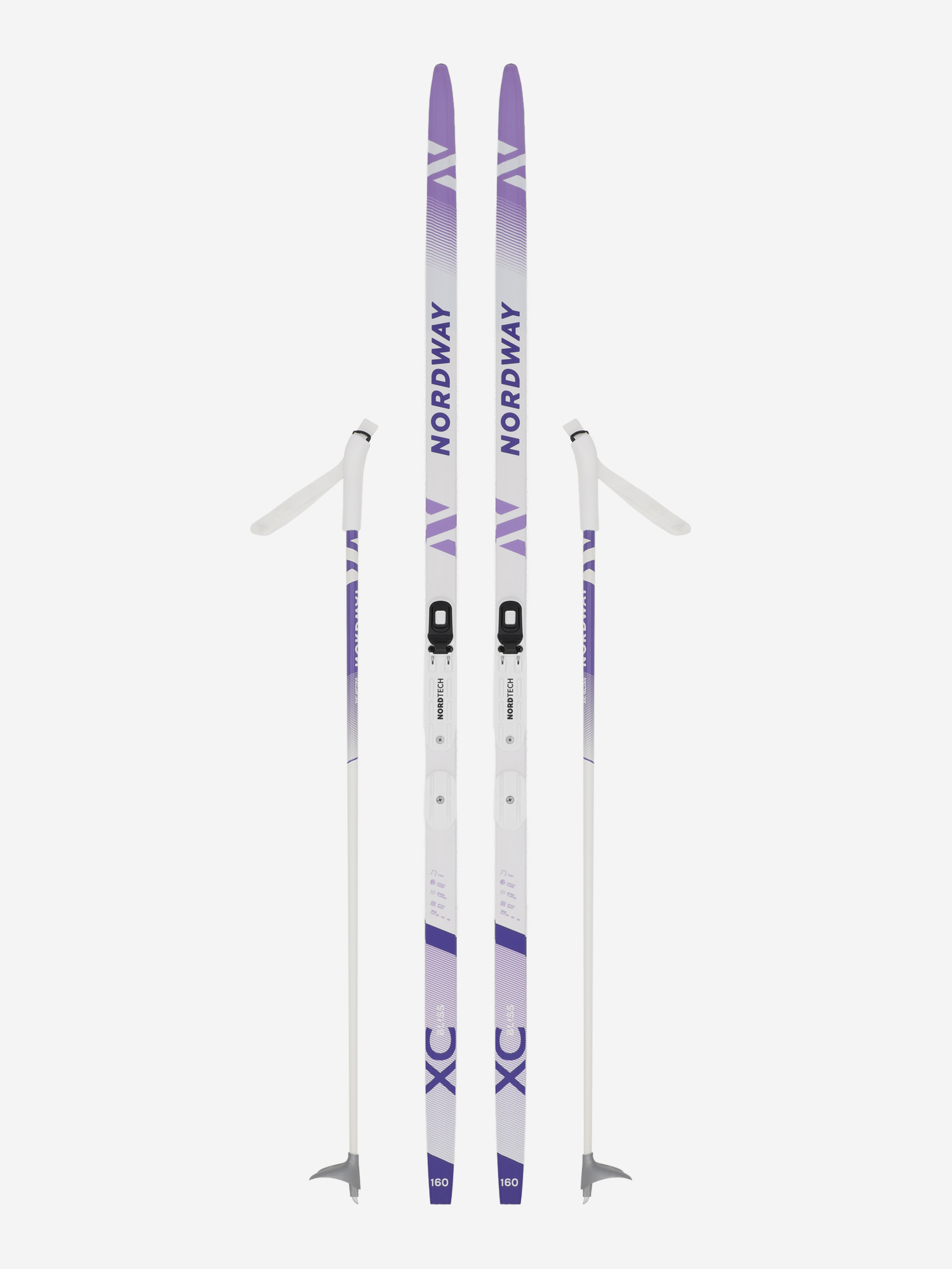 Комплект лыжный детский Nordway Bliss NNN, Белый