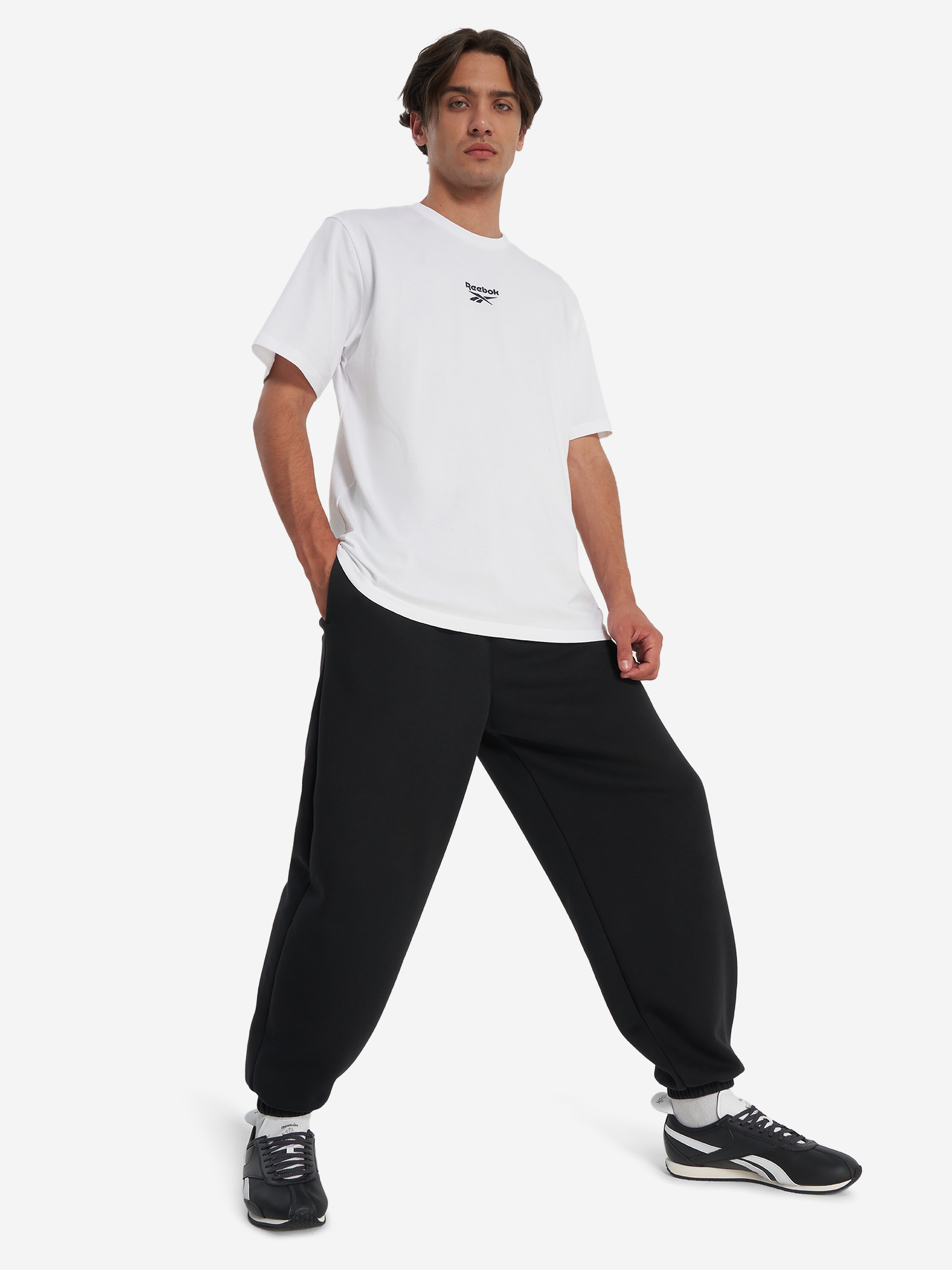 фото Футболка мужская reebok adrian, белый