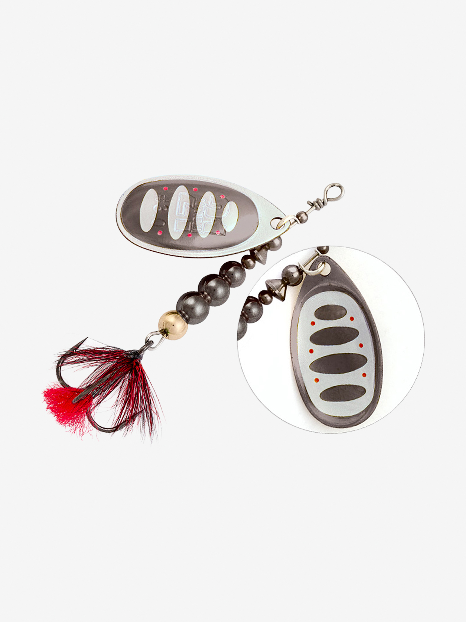 Изображение товара Блесна вращающаяся Pontoon21 BALL CONCEPT #5 17.5 г серебристо-черная для троллинга