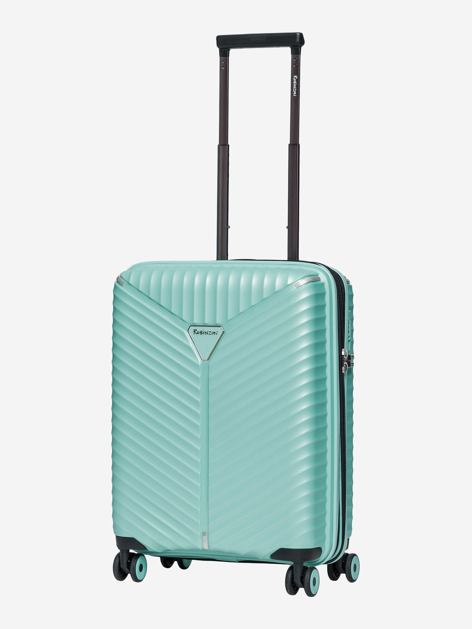 Изображение товара Чемодан Robinzon Бирюзовый малый объем прочный и легкий