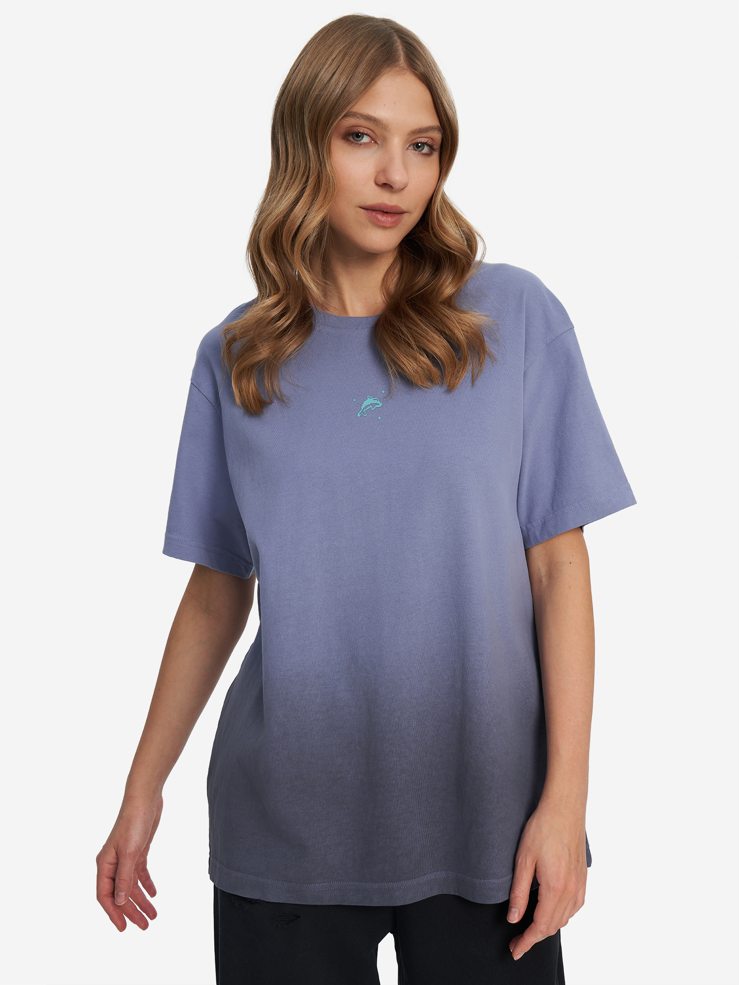 Изображение товара Женская футболка оверсайз Termit с рисунком и коротким рукавом