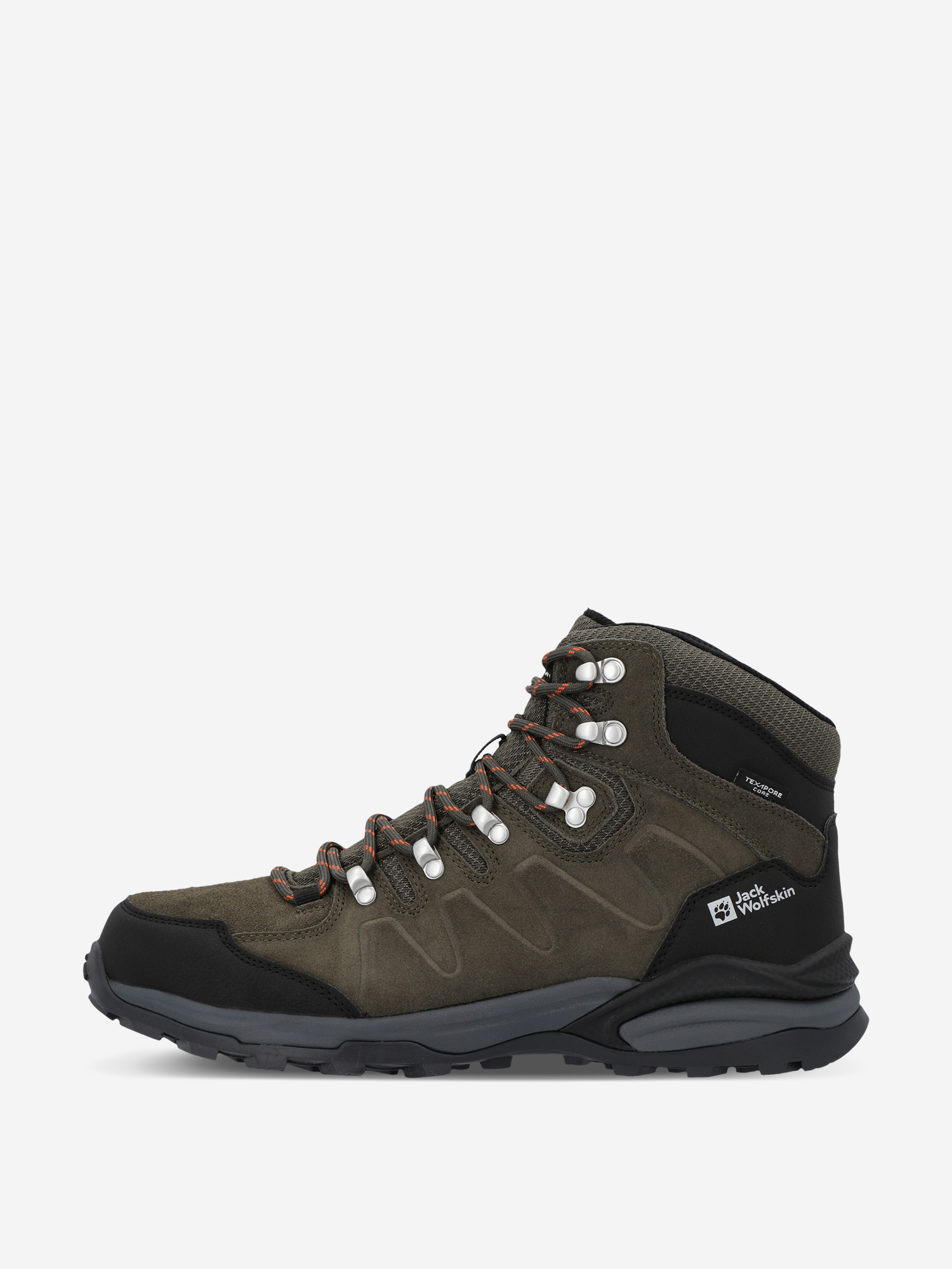 Ботинки мужские Jack Wolfskin Refugio Texapore Mid, Коричневый