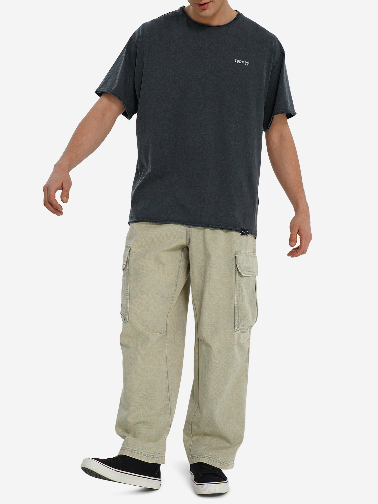 Брюки Termit оверсайз карго, бежевый, арт. 142858trt-t1