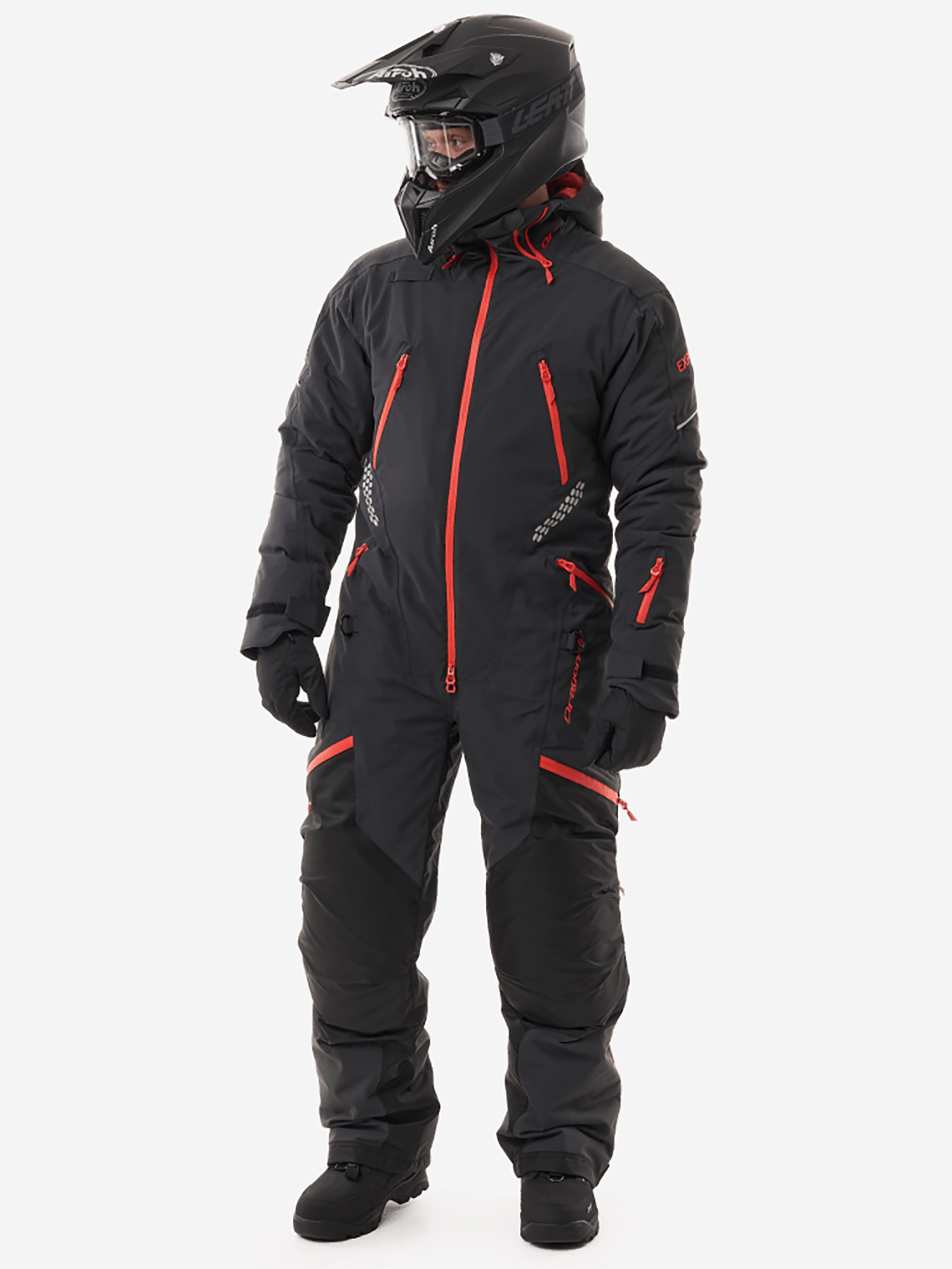 Изображение товара Комбинезон снегоходный Dragonfly expedition черный зимний для рыбалки и охоты