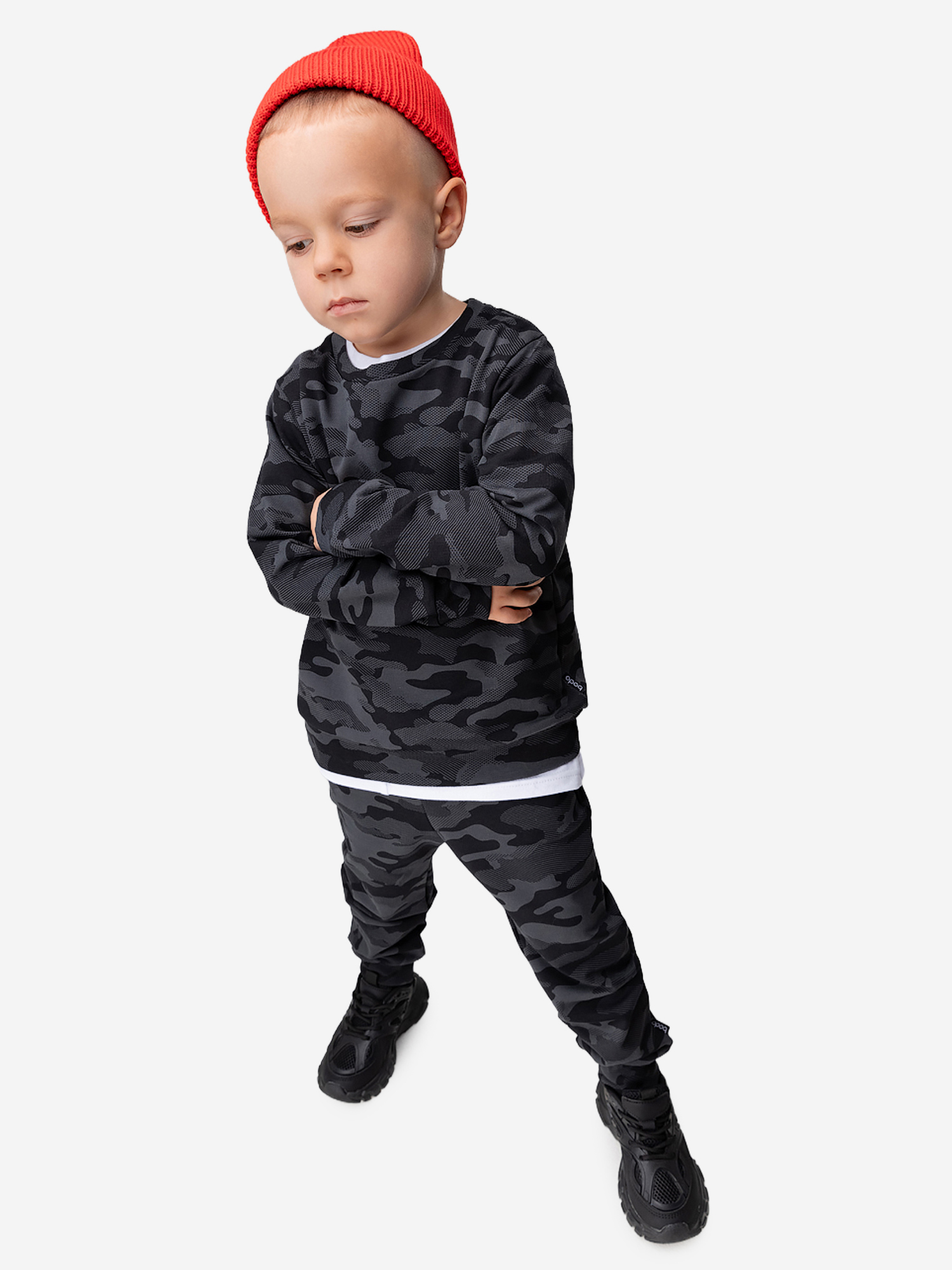 Изображение товара Костюм для мальчиков bodo, Серый камуфляж