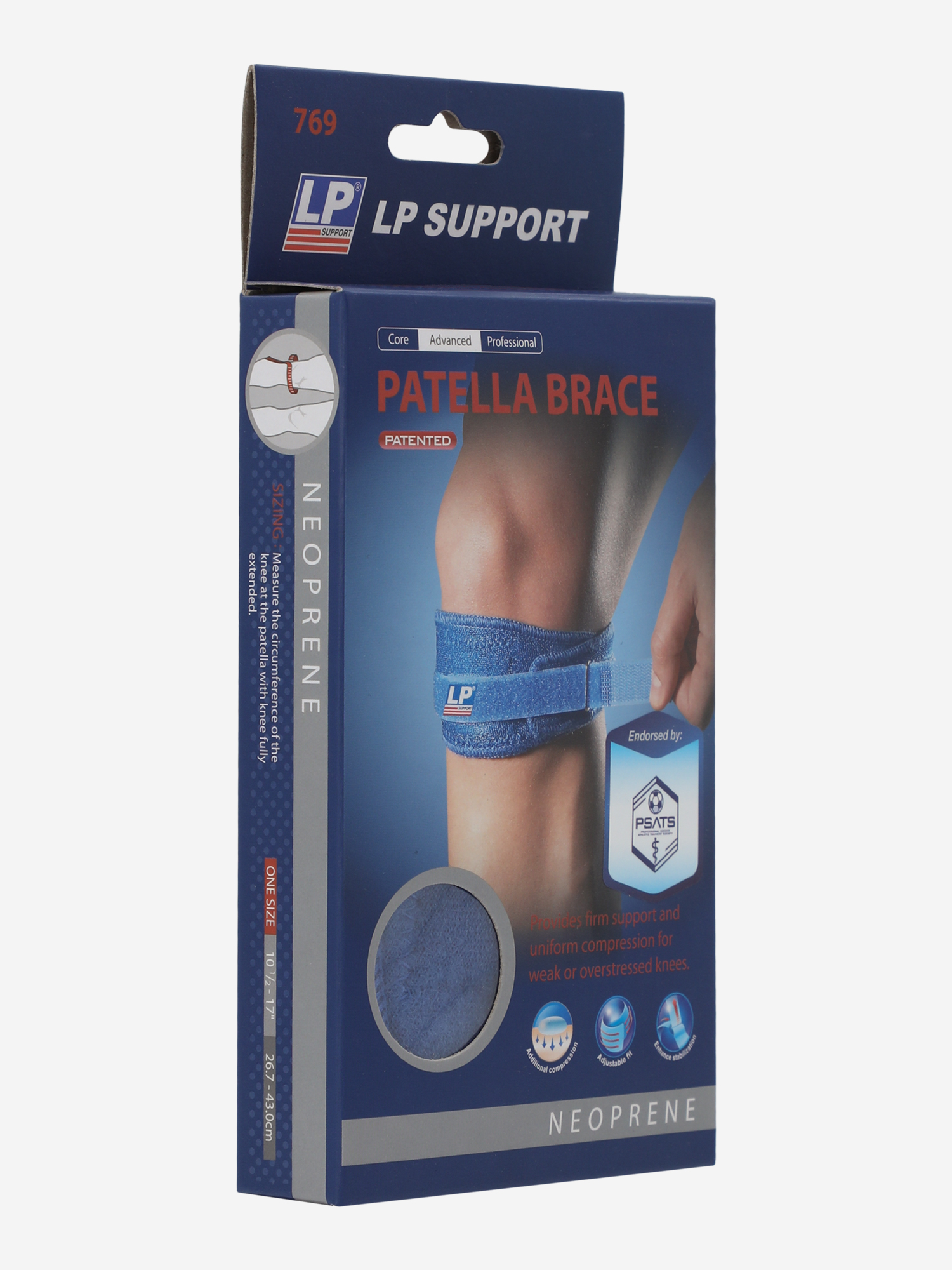 фото Суппорт для коленной чашечки lp, синий lp support