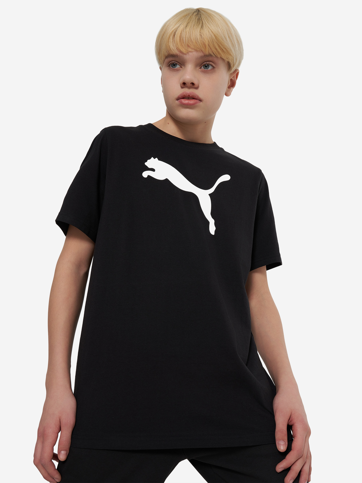 

Футболка для мальчиков PUMA Cat Logo, Черный