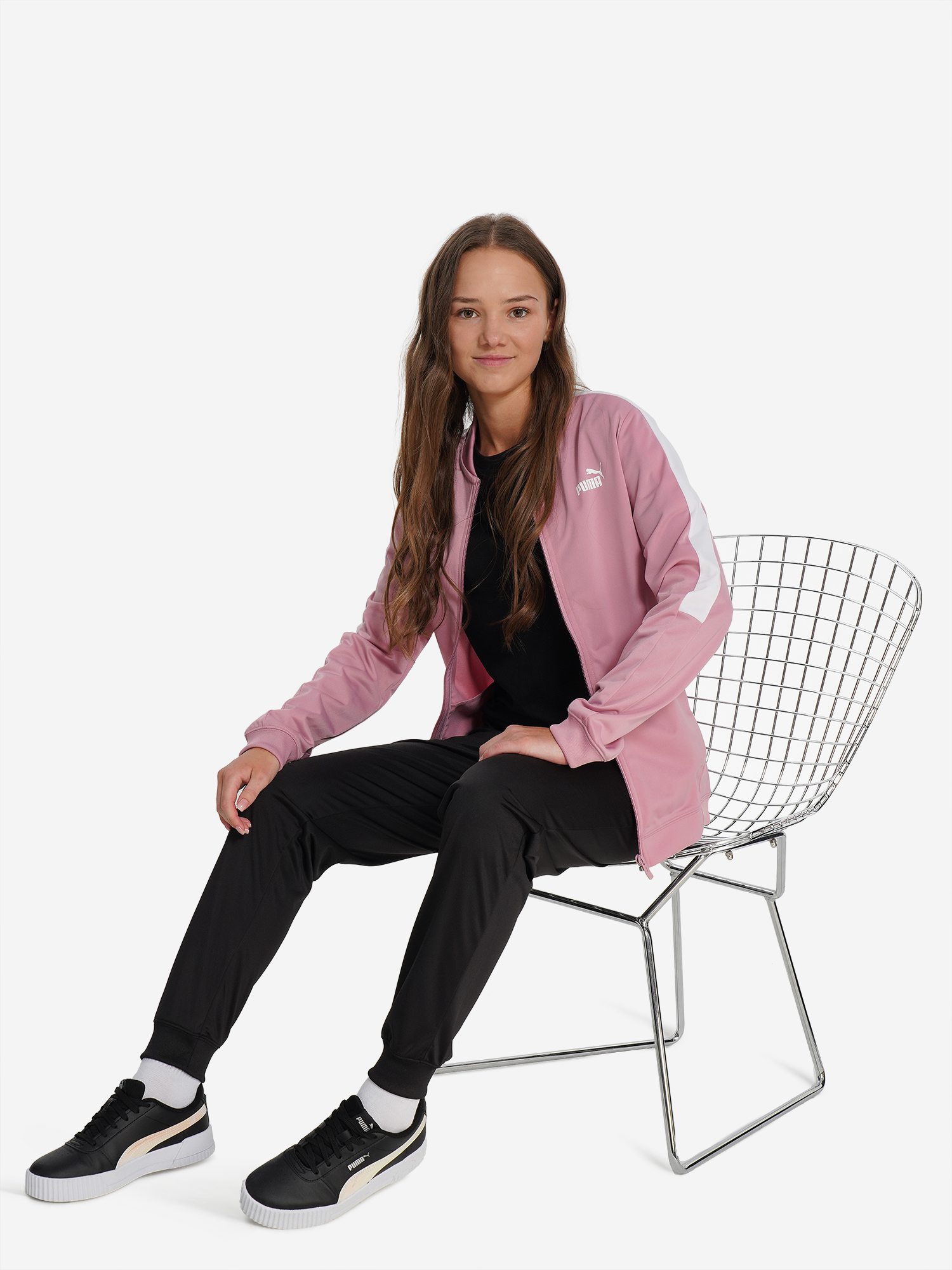 фото Костюм для девочек puma poly, розовый