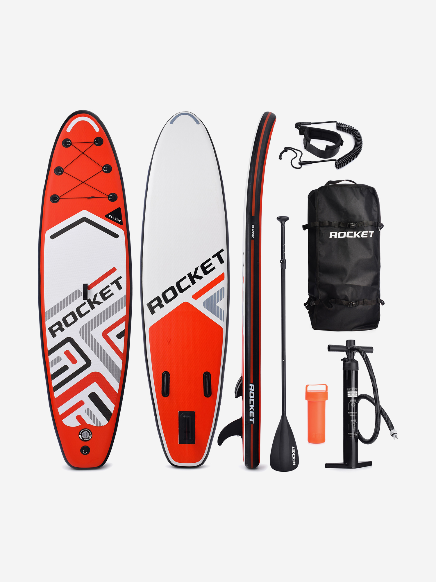 

Надувная SUP-доска ROCKET (SUP-board 10,6ʺ 320*80*15 см) Сапборд, Красный