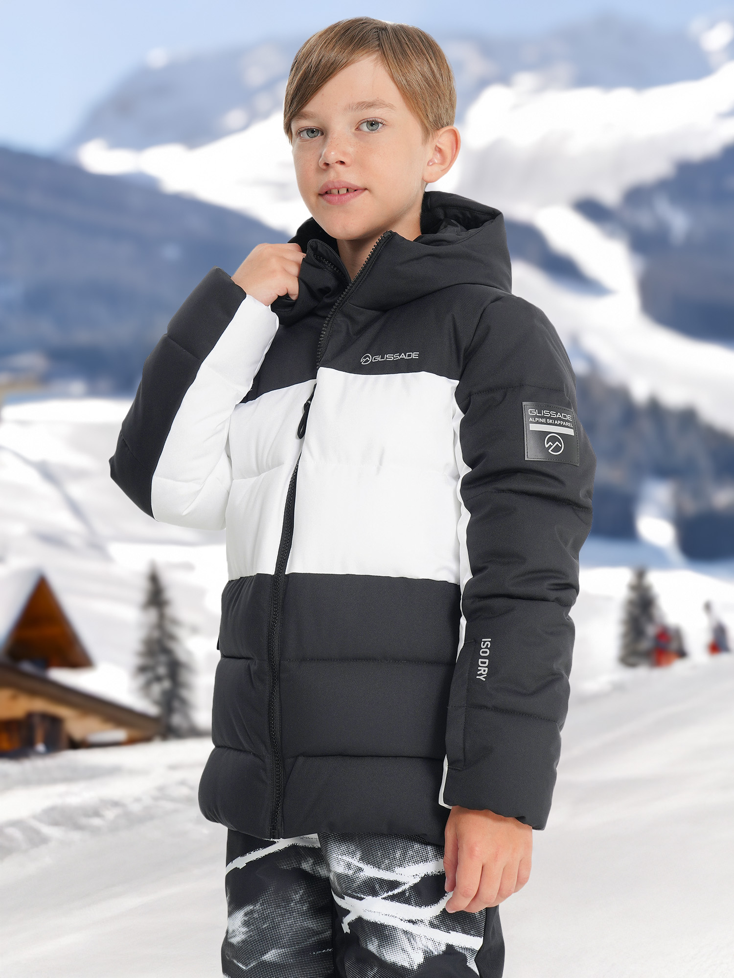 

Пуховик для мальчиков Glissade, Черный