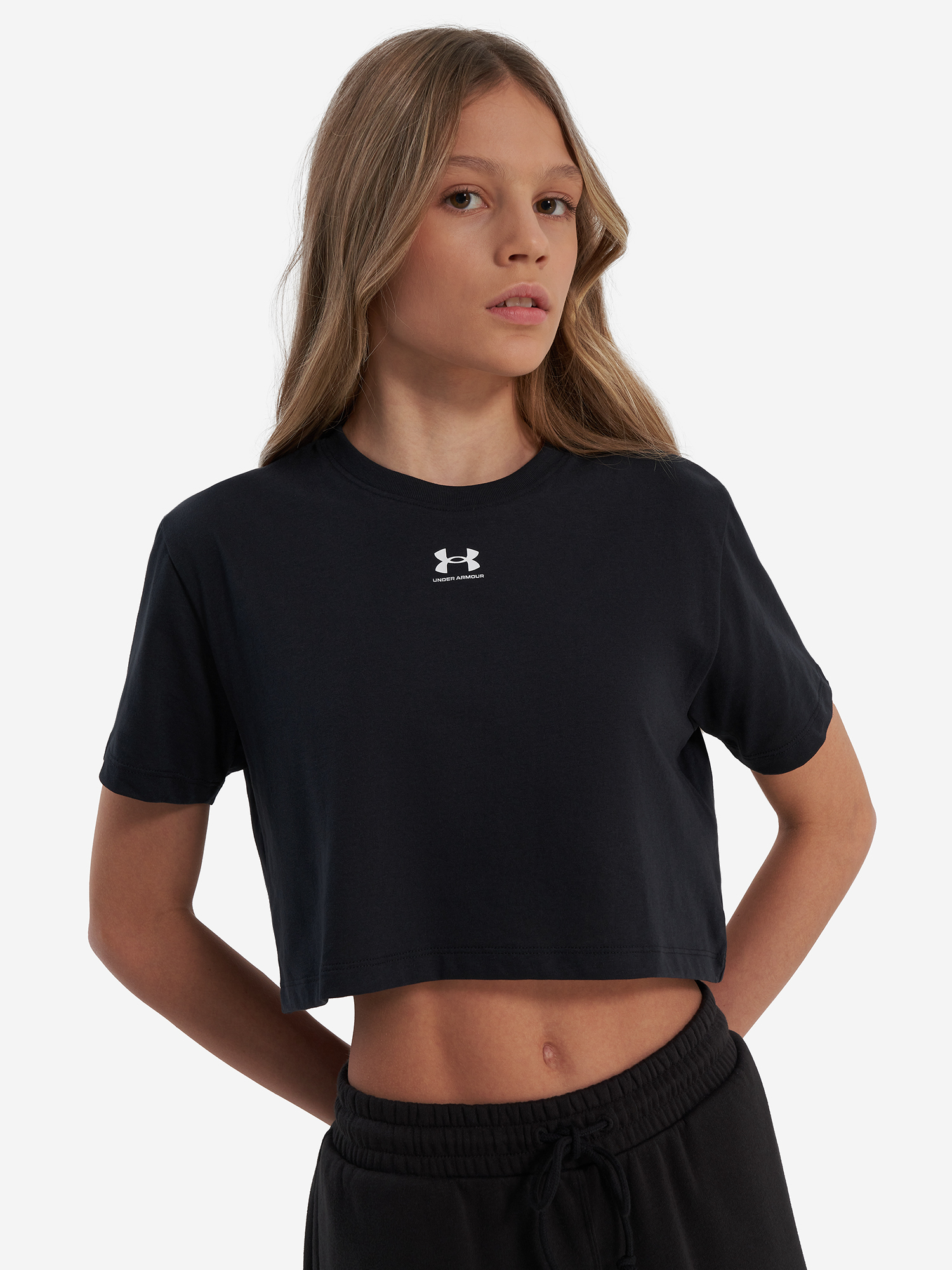 

Футболка для девочек Under Armour Rival, Черный