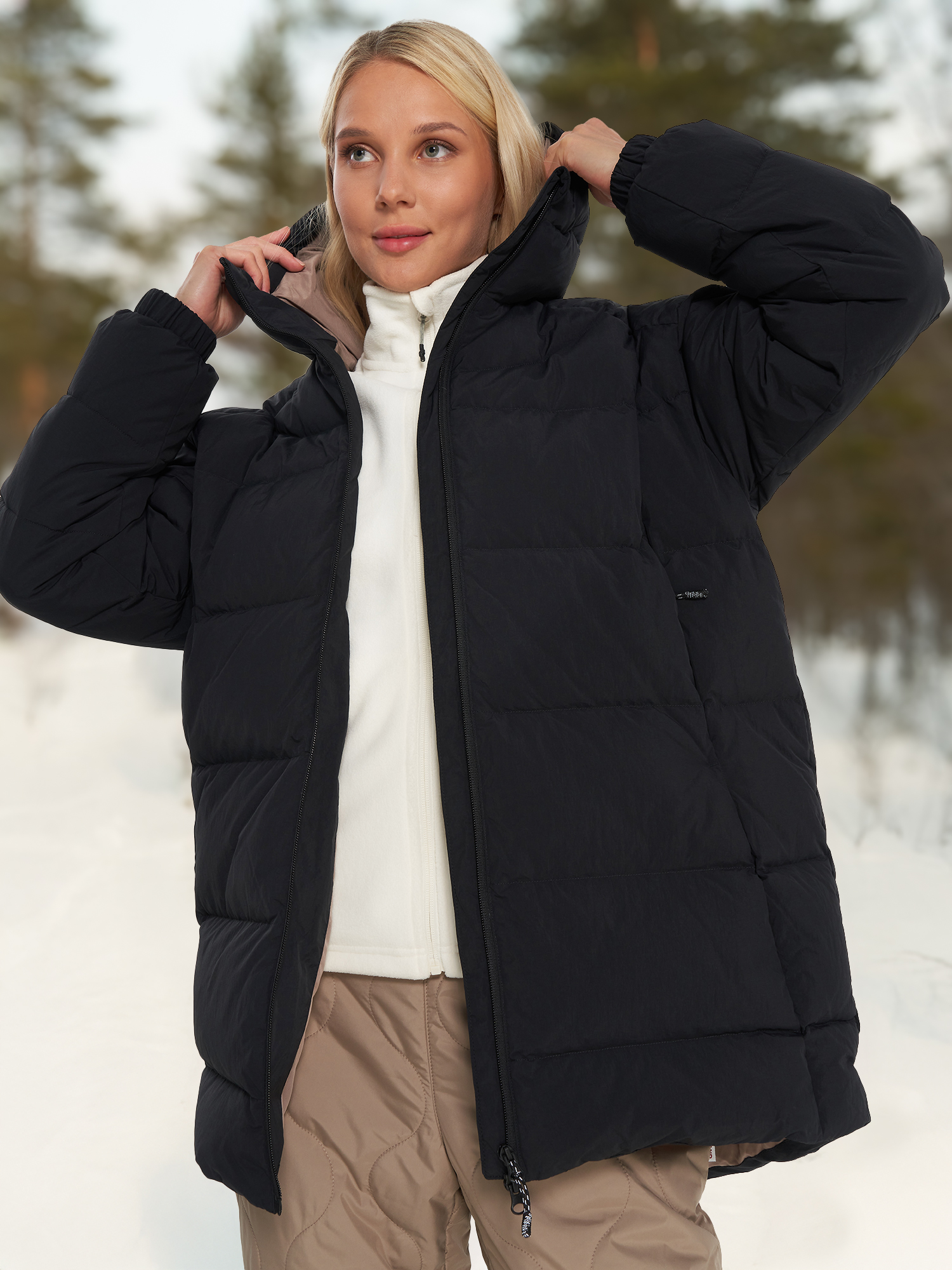 Пуховик женский Northland, черный, арт. 138286n16-99