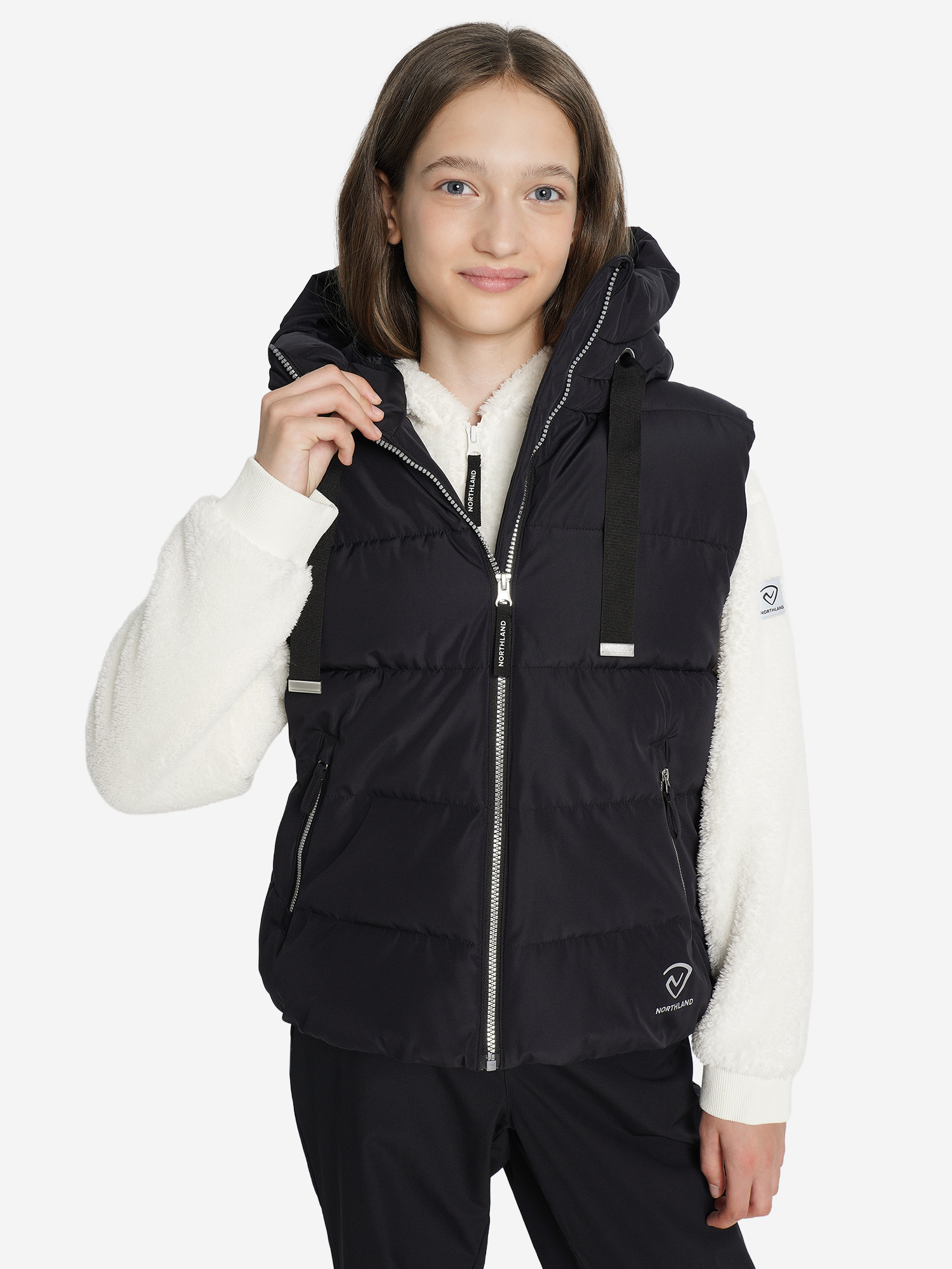 

Жилет утепленный для девочек Northland, Черный