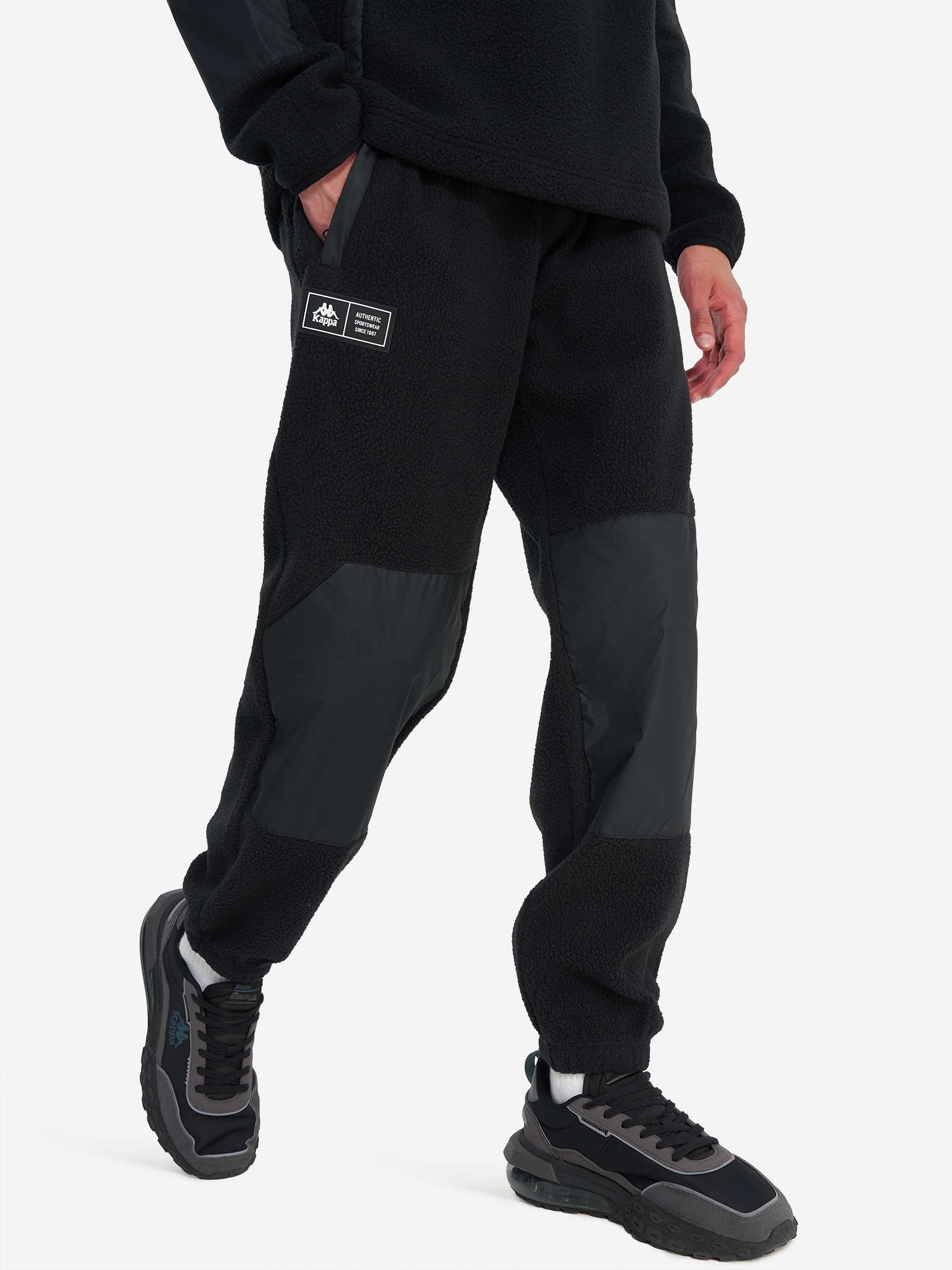 Брюки флисовые мужские Kappa, черный, арт. 20005