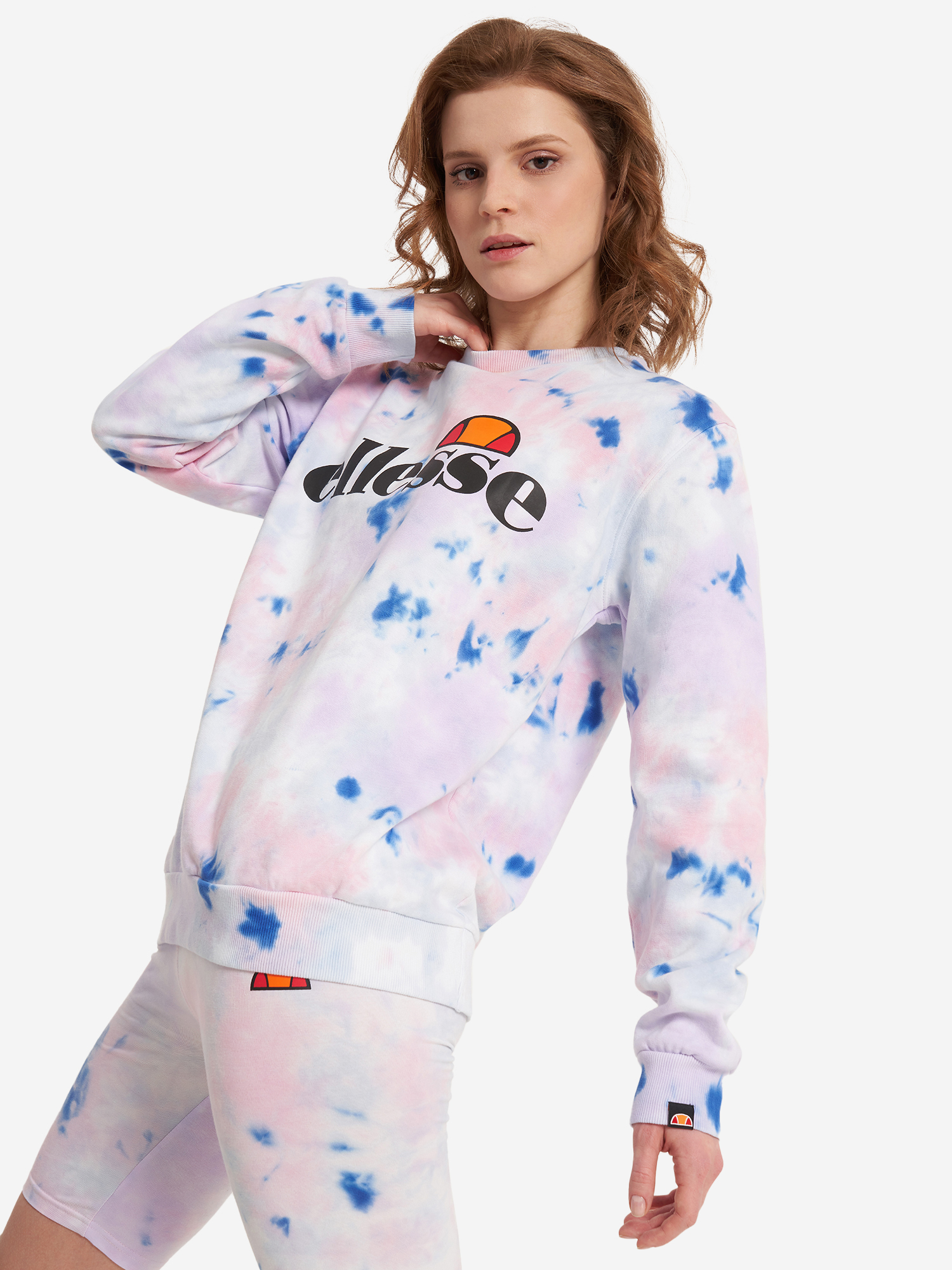 Свитшот женский Ellesse Agata Tie Dye, Розовый 618351E0V-2902, размер RUS 44-46 | EUR S - фото 2