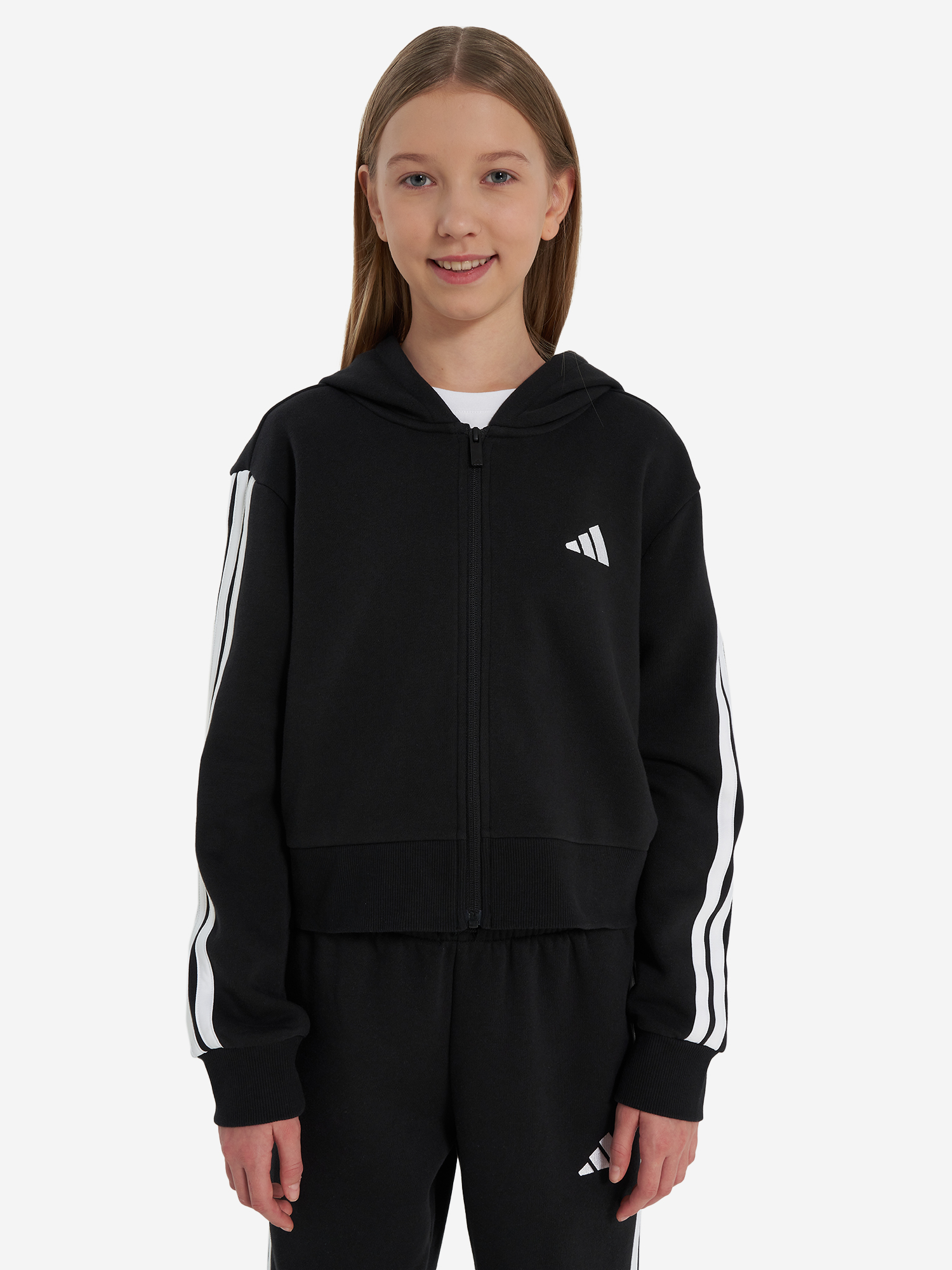 фото Костюм для девочек adidas, черный