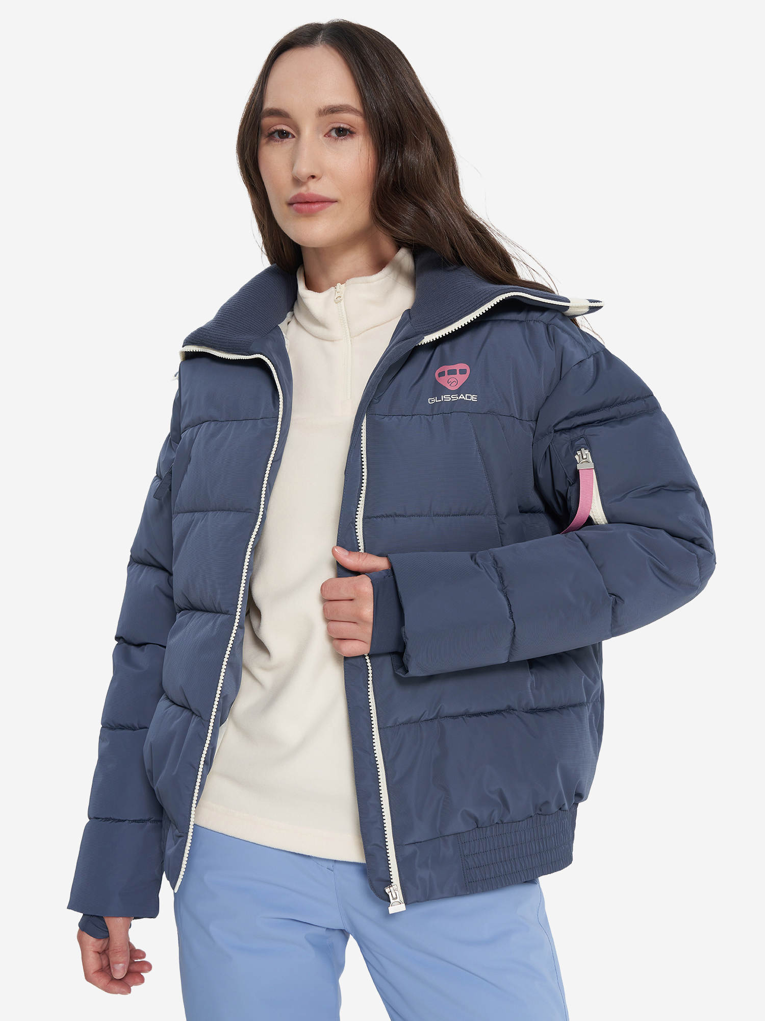 Пуховик женский Glissade Синий 10999₽