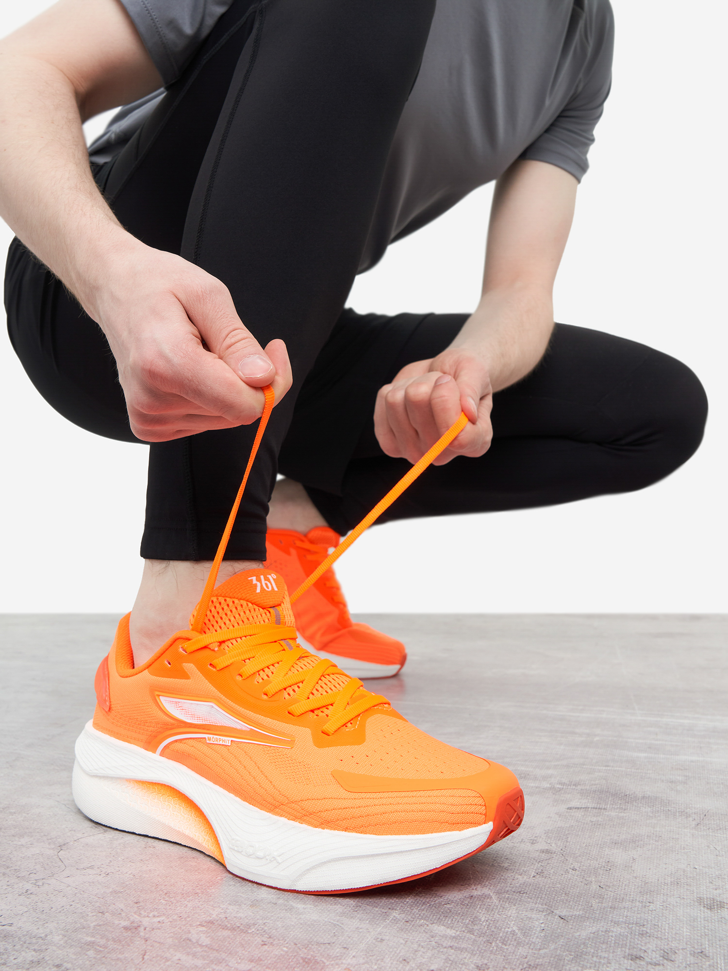 Изображение товара Мужские кроссовки 361° Stable Running для бега, лето, оранжевый белый
