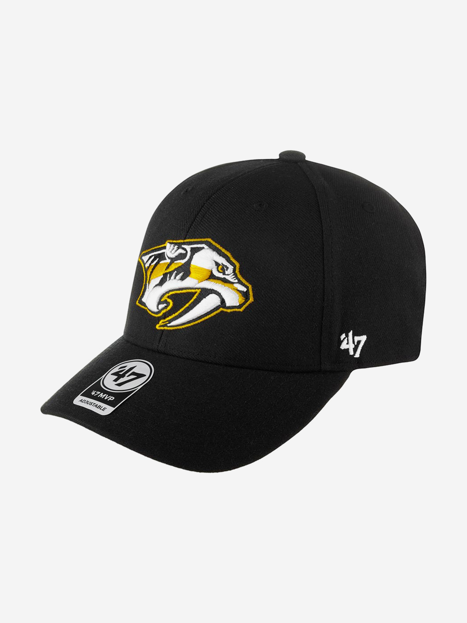 Бейсболка 47 BRAND H-MVP30WBV-BKD Nashville Predators NHL (черный), Черный бейсболка 47 brand h mvp30wbv nashville predators nhl синий синий