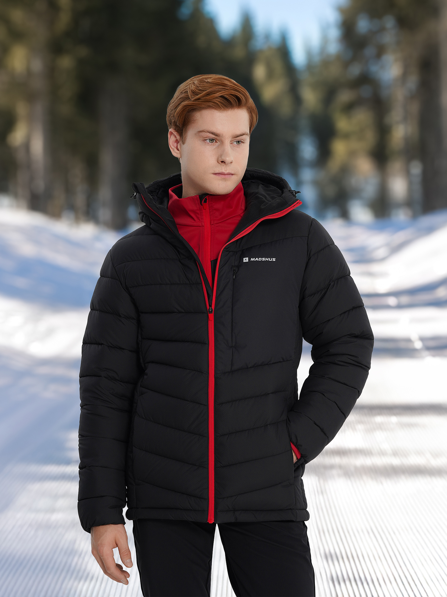 Пуховик мужской Madshus, черный, арт. 23635