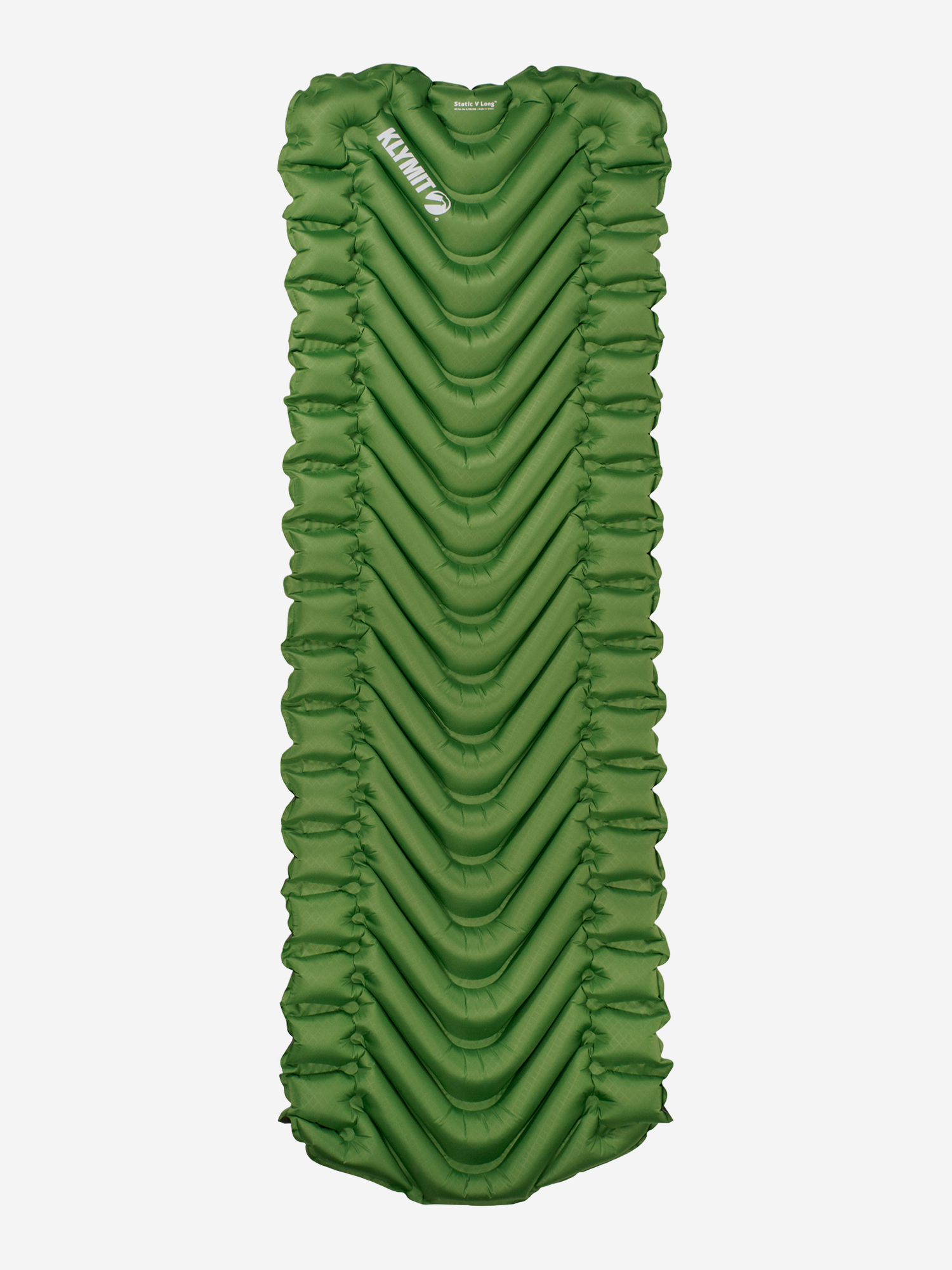 Надувной коврик KLYMIT Static V LONG, Зеленый надувной коврик klymit static v зеленый