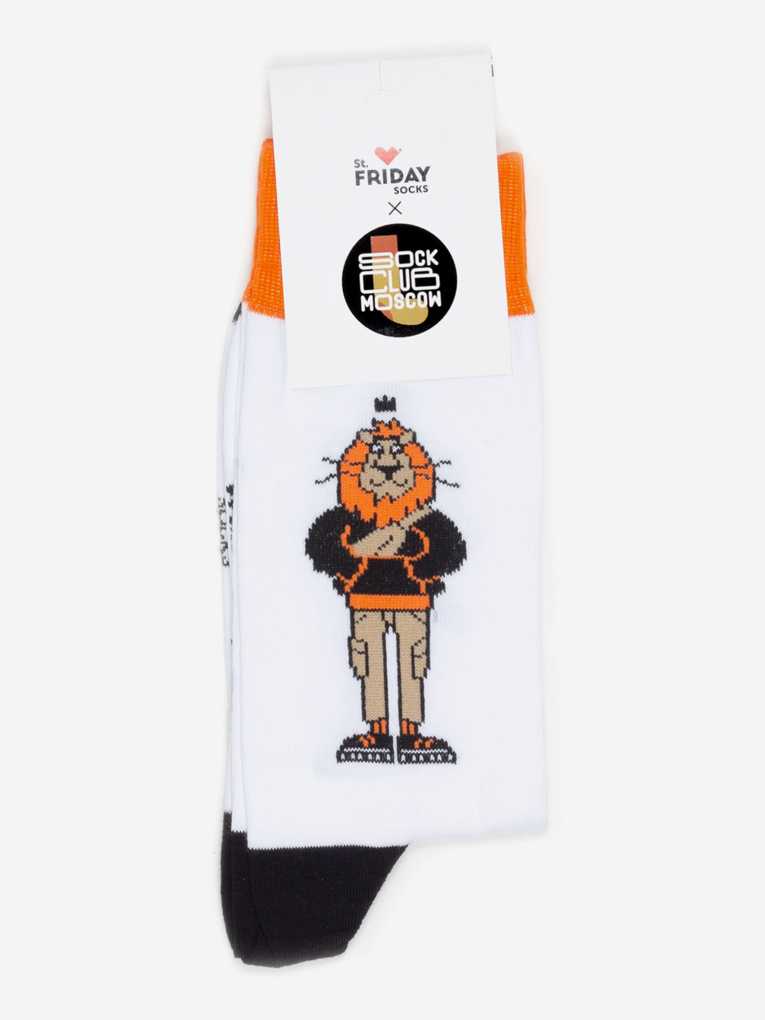 

Носки с рисунками St.Friday Socks x Sock Club Moscow, Модник, Белый