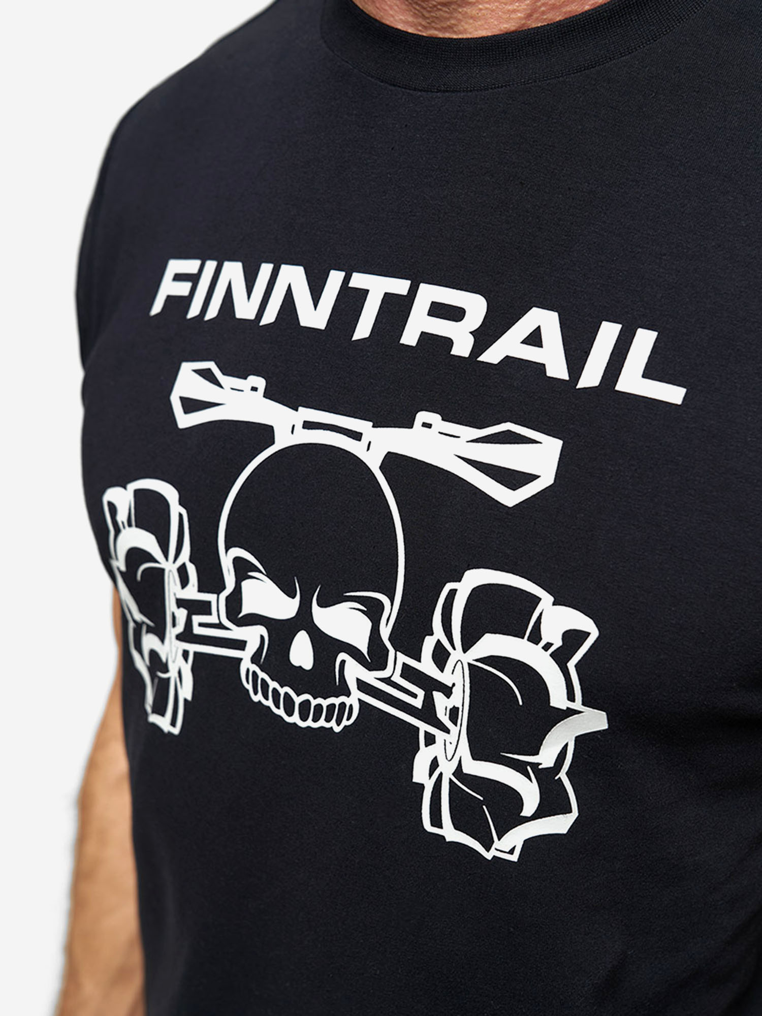 Футболка мужская FINNTRAIL ATV Skull, Черный 6707FNEKF37-BLACK, размер 42-44 - фото 4