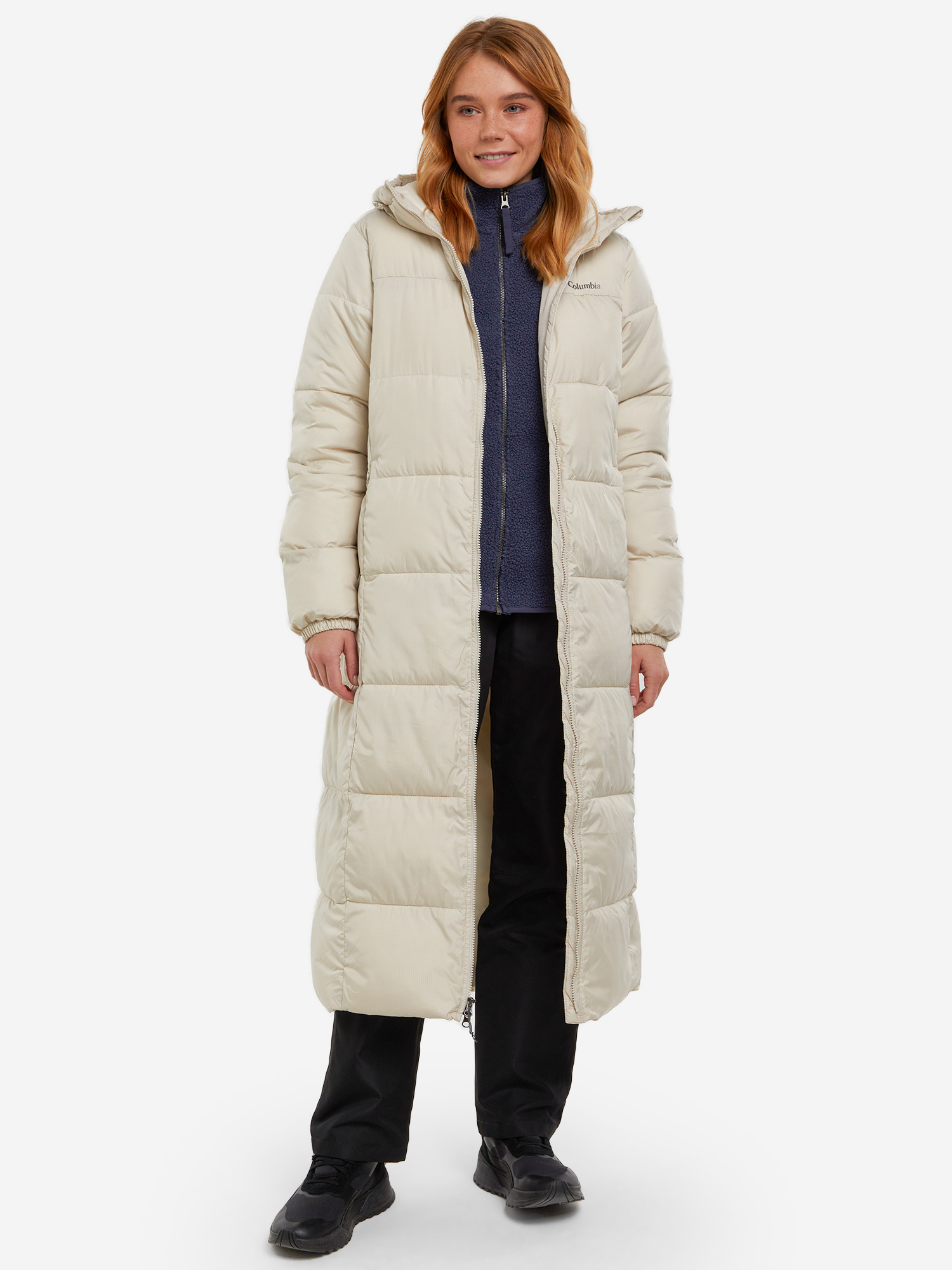 Пальто утепленное женское Columbia Puffect Long Jacket, Бежевый 2052921CLB-278, размер RUS 44 | EUR S - фото 3