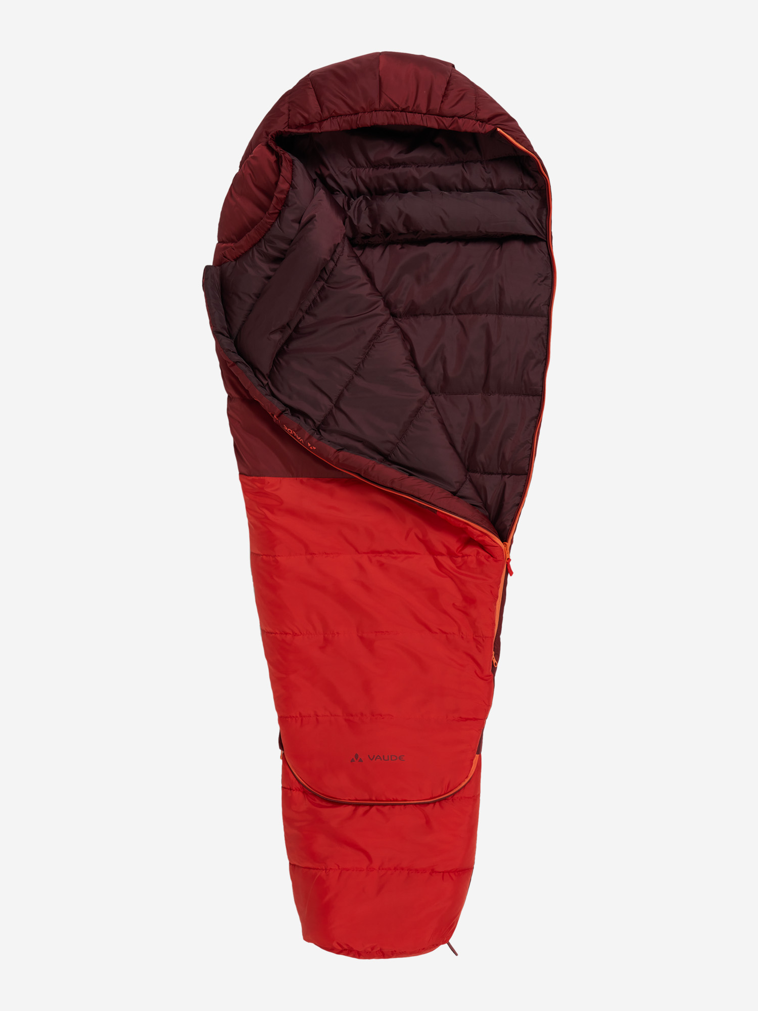 

Спальный мешок детский VauDe Alpli Adjust 400 SYN левосторонний, Красный