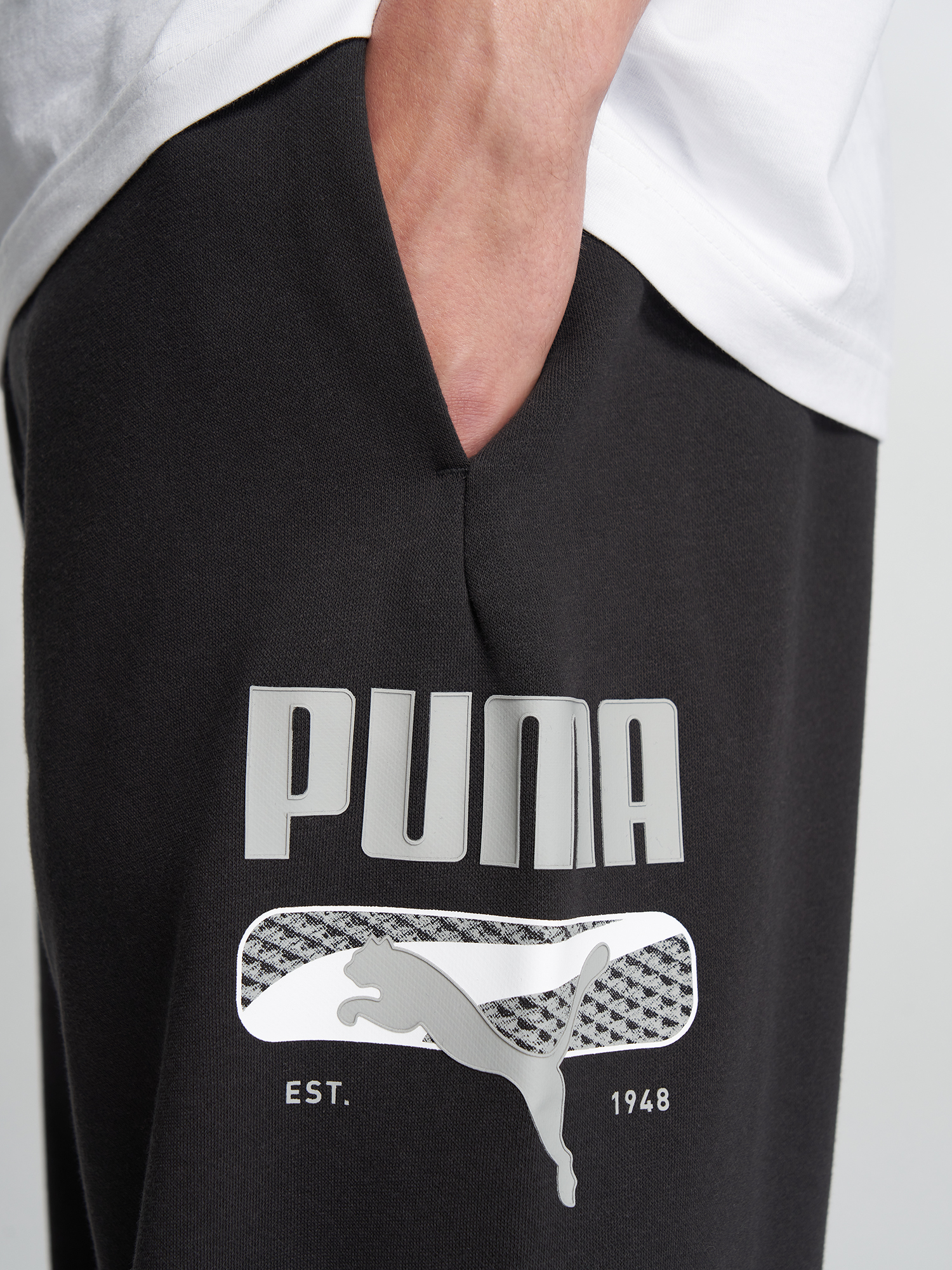 Брюки мужские PUMA Sport Logo Play, Черный 5