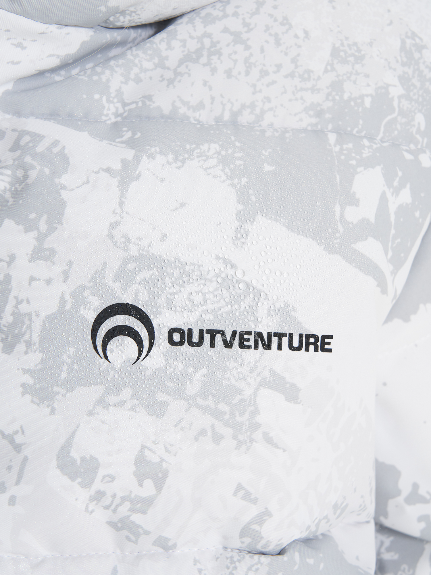 фото Пуховик для девочек outventure, серый