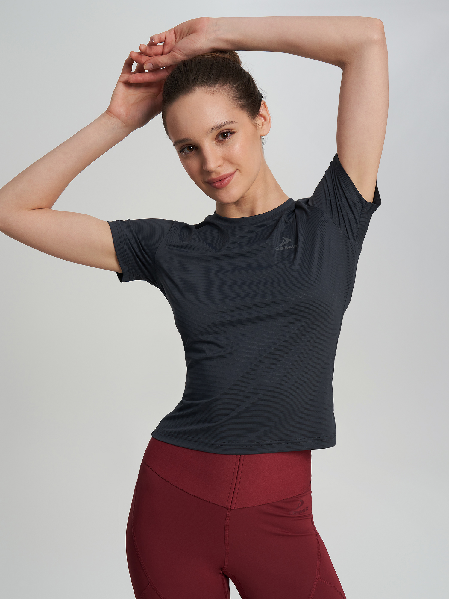 Футболка женская Demix MuseFit Gym, Серый