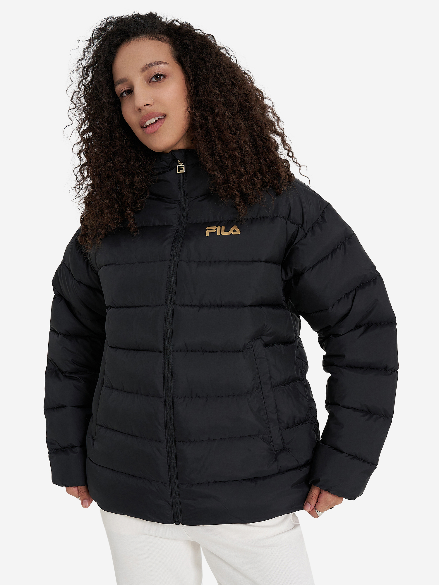 Куртка утепленная женская FILA Essential, Черный 129413FLA-99, размер RUS 42-44 | EUR S - фото 2