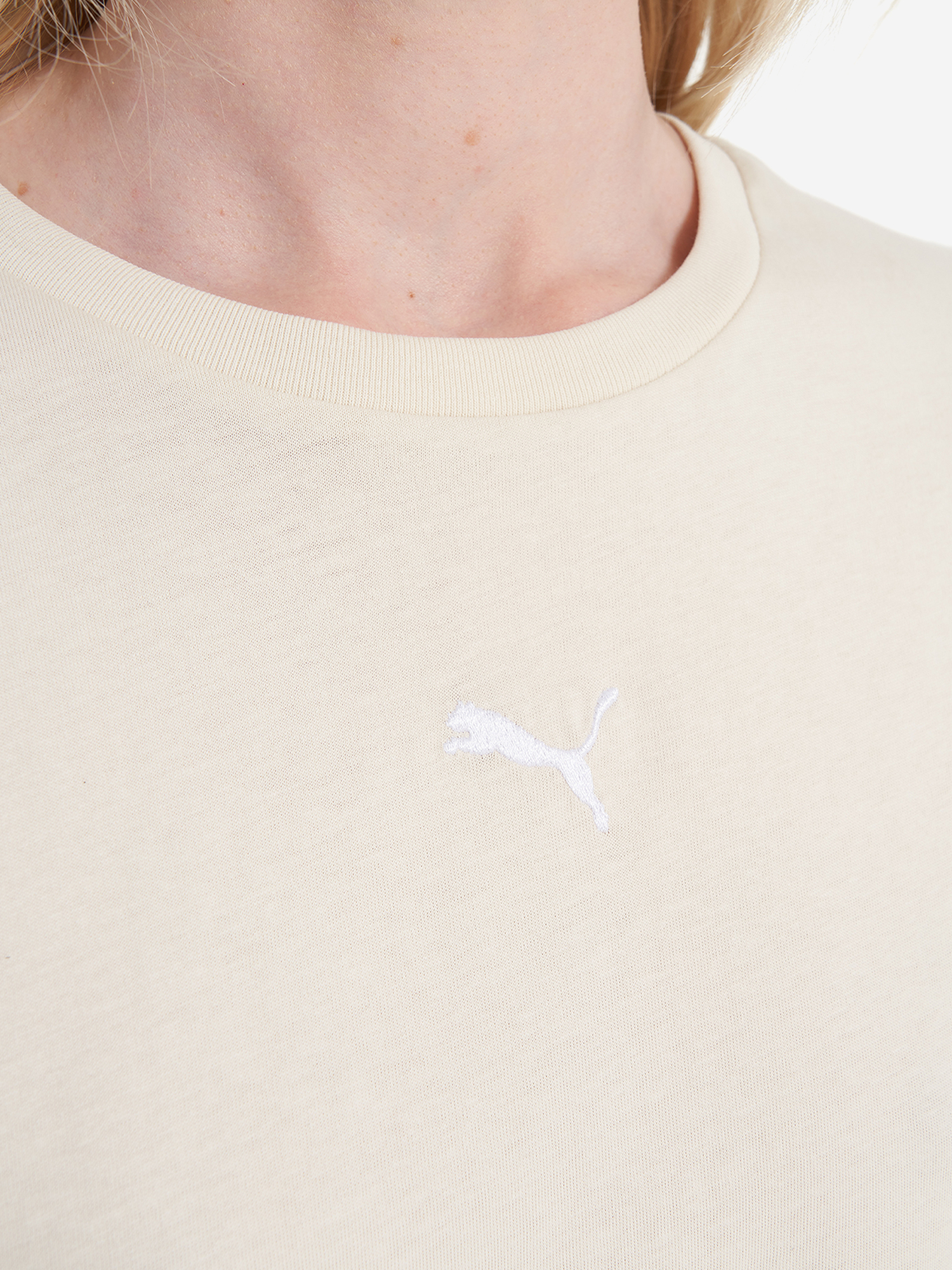 фото Футболка женская puma ess, бежевый