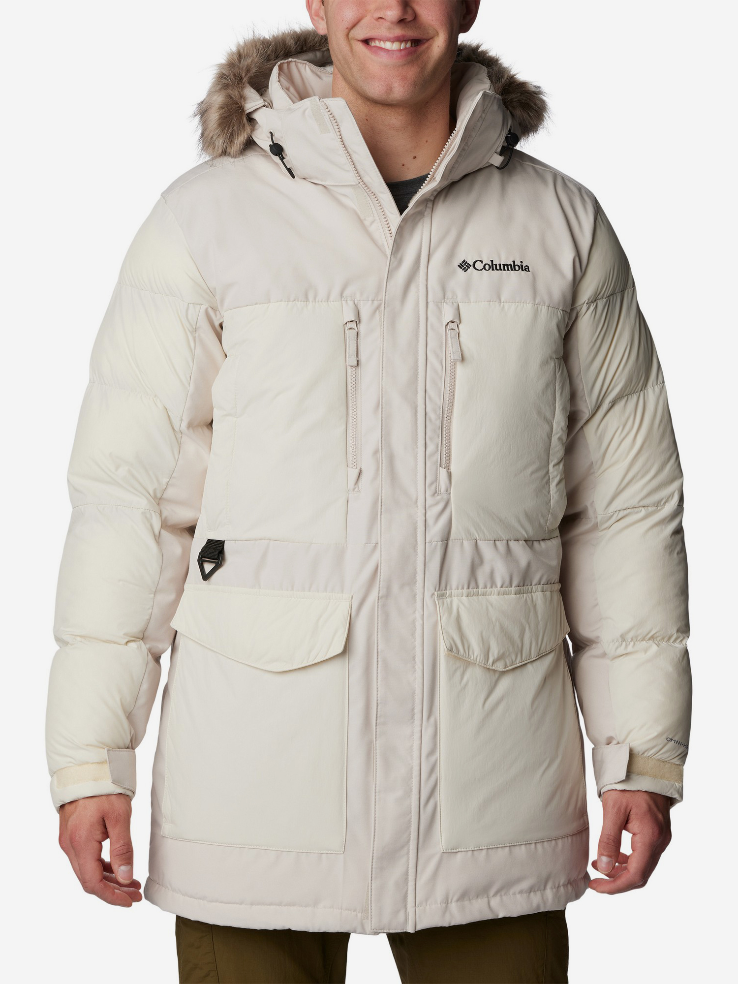 

Куртка утепленная мужская Columbia MarquaPeak Fusion Parka, Бежевый