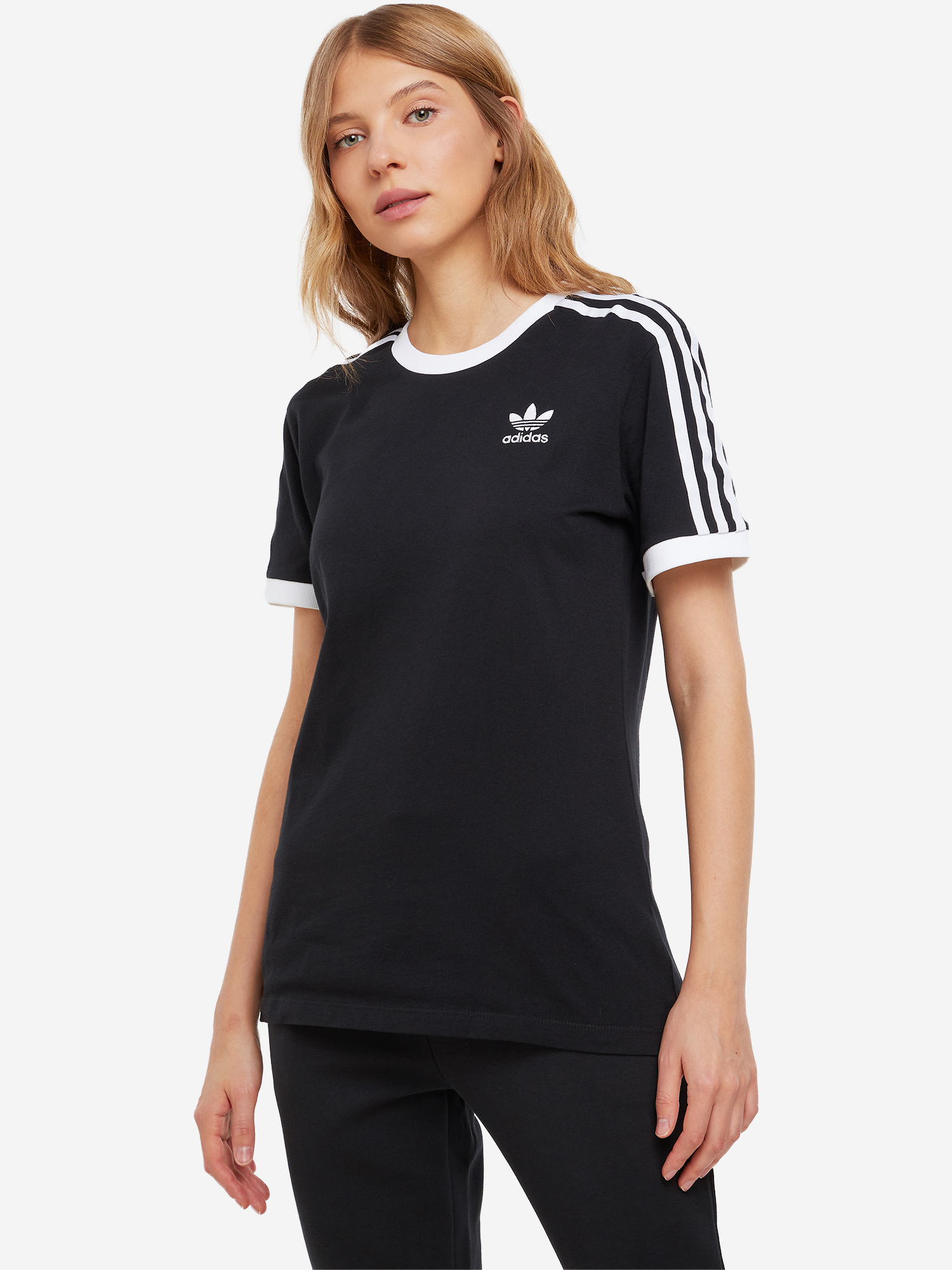 

Футболка женская adidas 3-Stripes, Черный