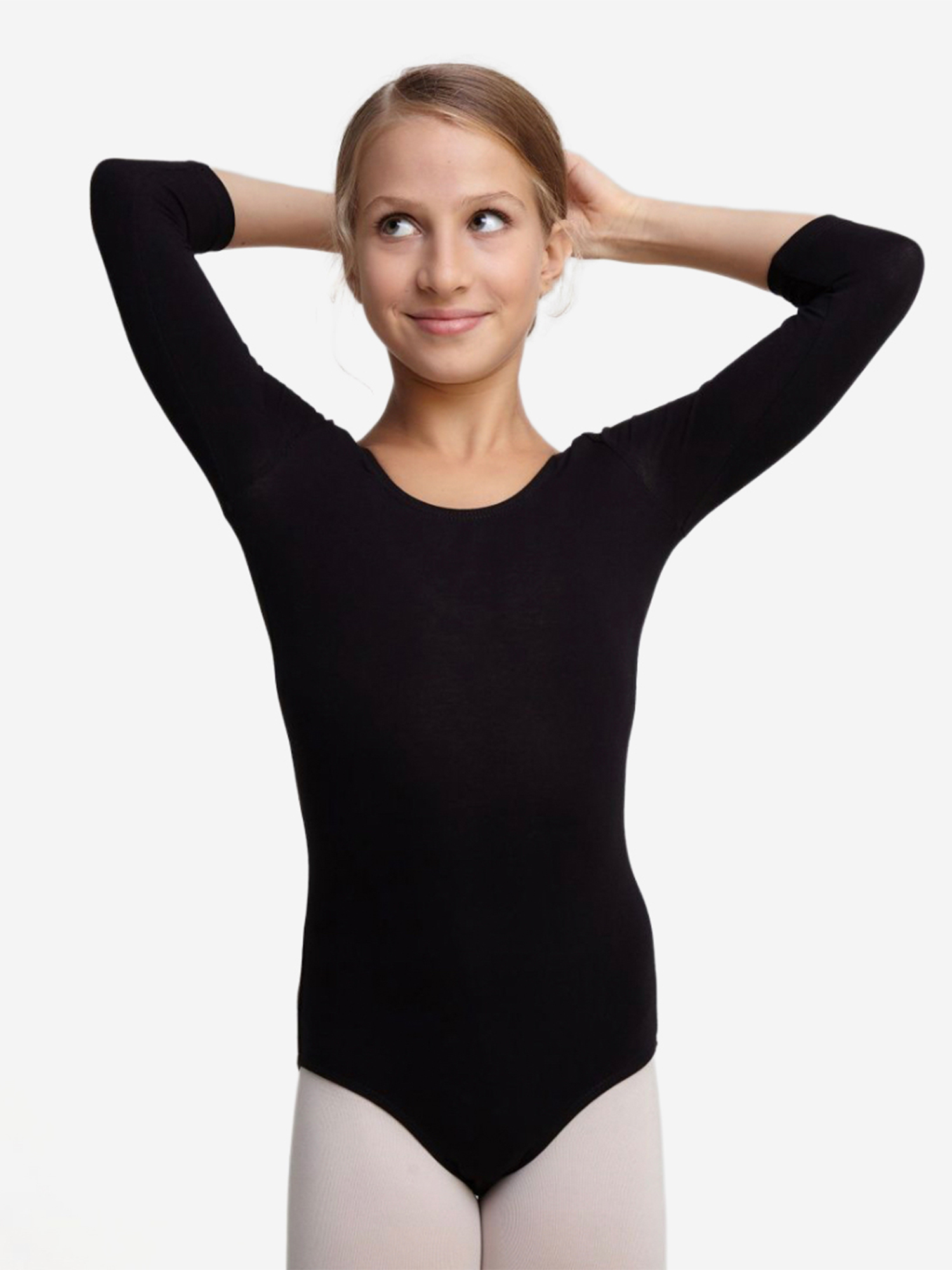 Изображение товара Купальник гимнастический Belkina без юбки для детей Спорт Гимнастика Всесезонный черный