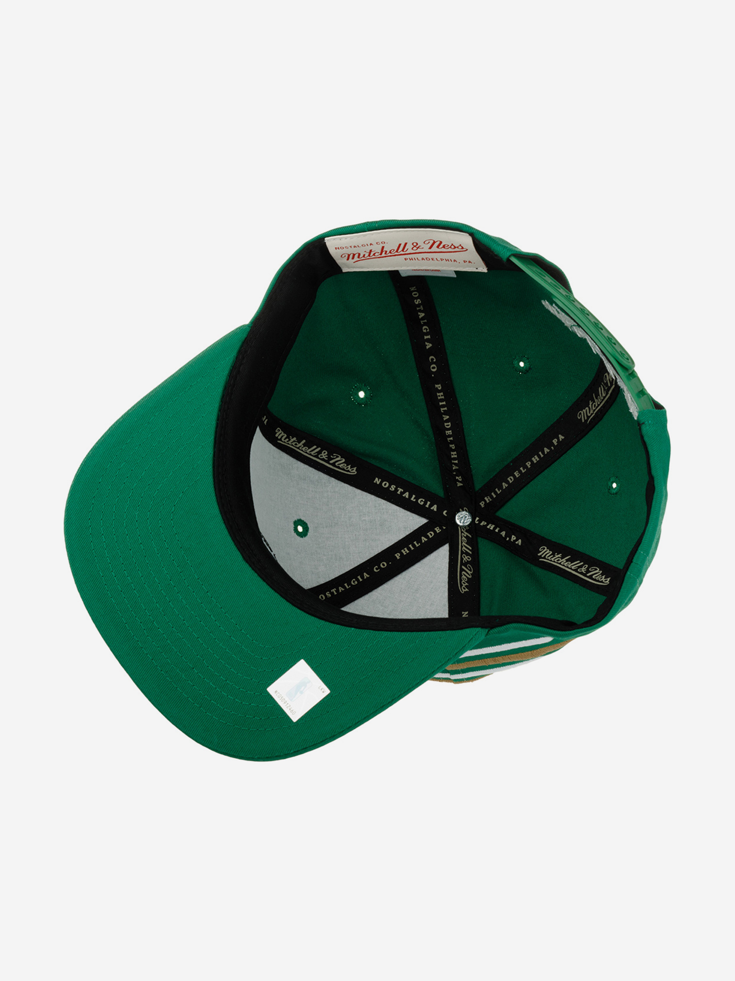 Бейсболка с прямым козырьком MITCHELL NESS 6HSSSH21230-BCEKYGN Boston Celtics NBA (зеленый), Зеленый 59-132XDOXM4K-11, размер Без размера - фото 4