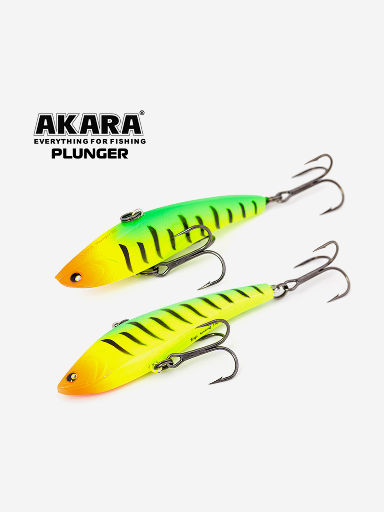 Изображение товара Воблер Akara Plunger 80мм 16г для зимней ловли щуки и судака