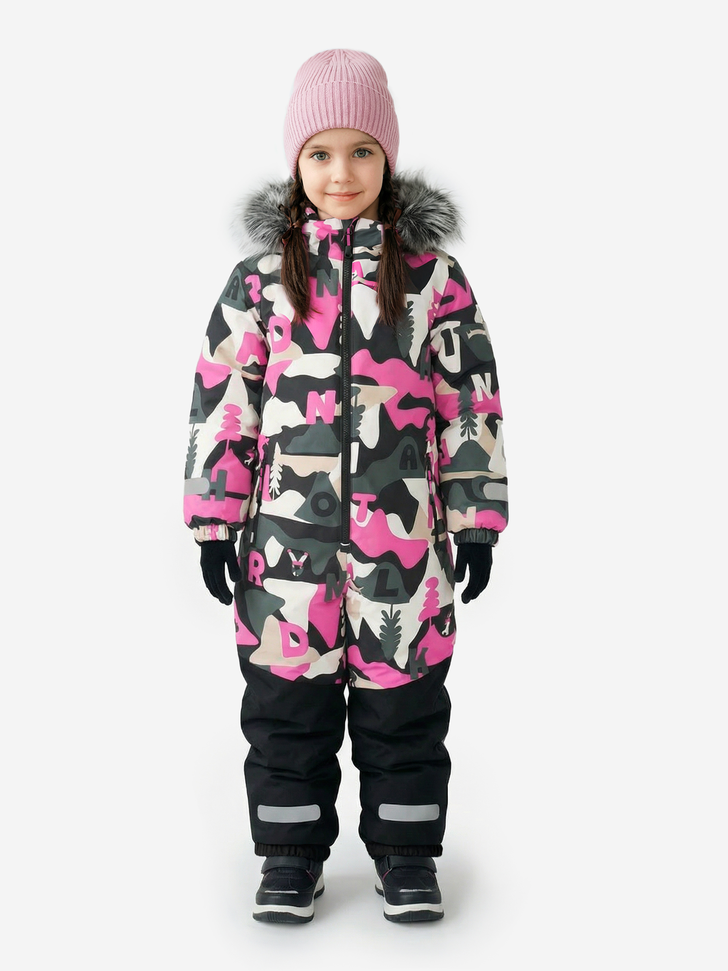 Комбинезон для девочек Northland, розовый, арт. 20509