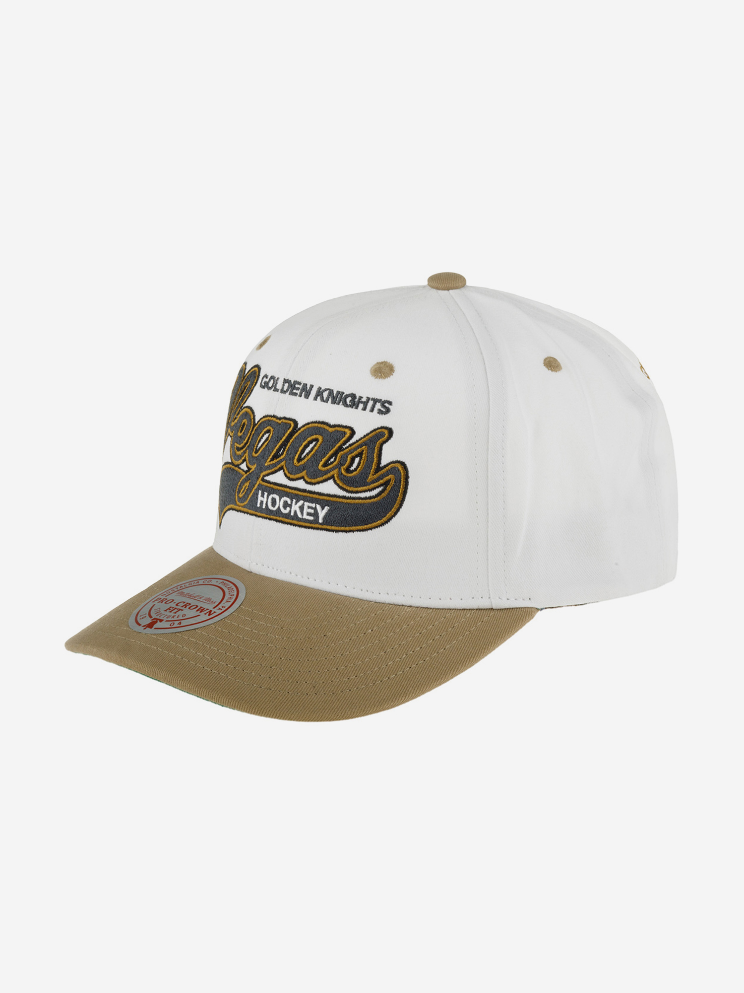 Бейсболка MITCHELL NESS HHSS7286-VGKYYPPPWHIT Vegas Golden Knights NHL (бежевый), Бежевый 59-309XDOXM4K-54, размер Без размера - фото 1