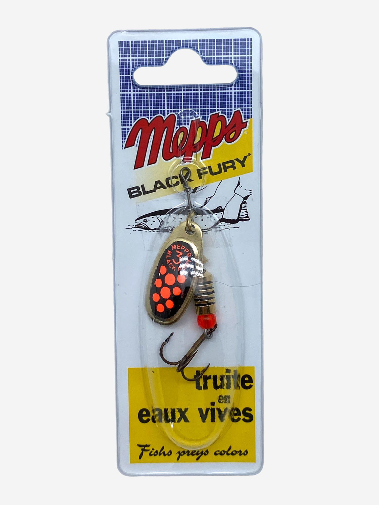 

Блесна вращающаяся MEPPS "Black Fury ORANGE OR" №3 (6.5 г) блистер, Золотой