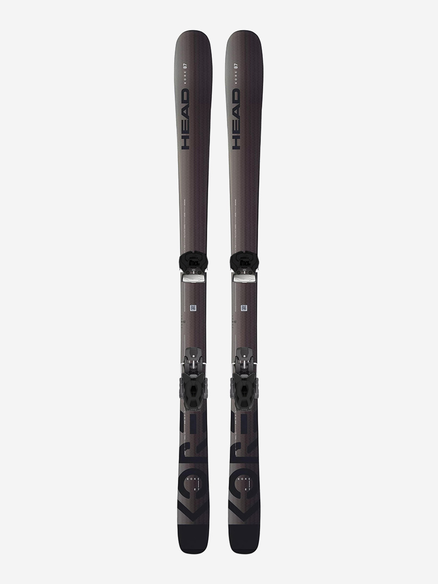 

Горные лыжи с креплениями Head Kore 87 + ATTACK 11 GW 22/23, Черный