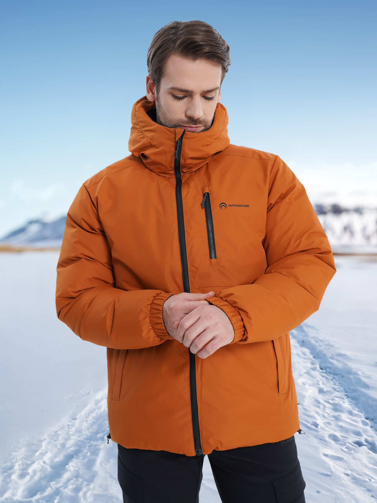 

Пуховик двусторонний мужской Outventure Tukulan, Коричневый