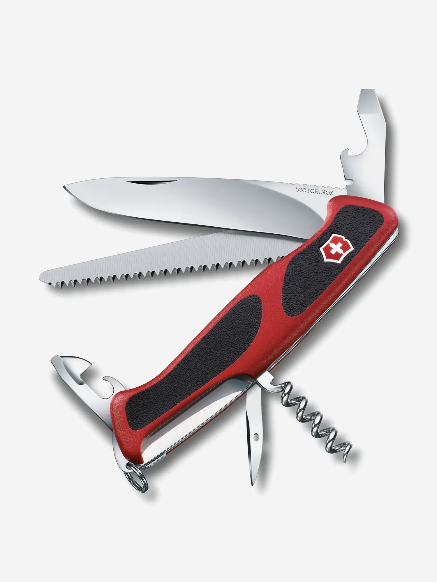 

Нож складной Victorinox RangerGrip 55, 130 мм, 12 функций, Красный